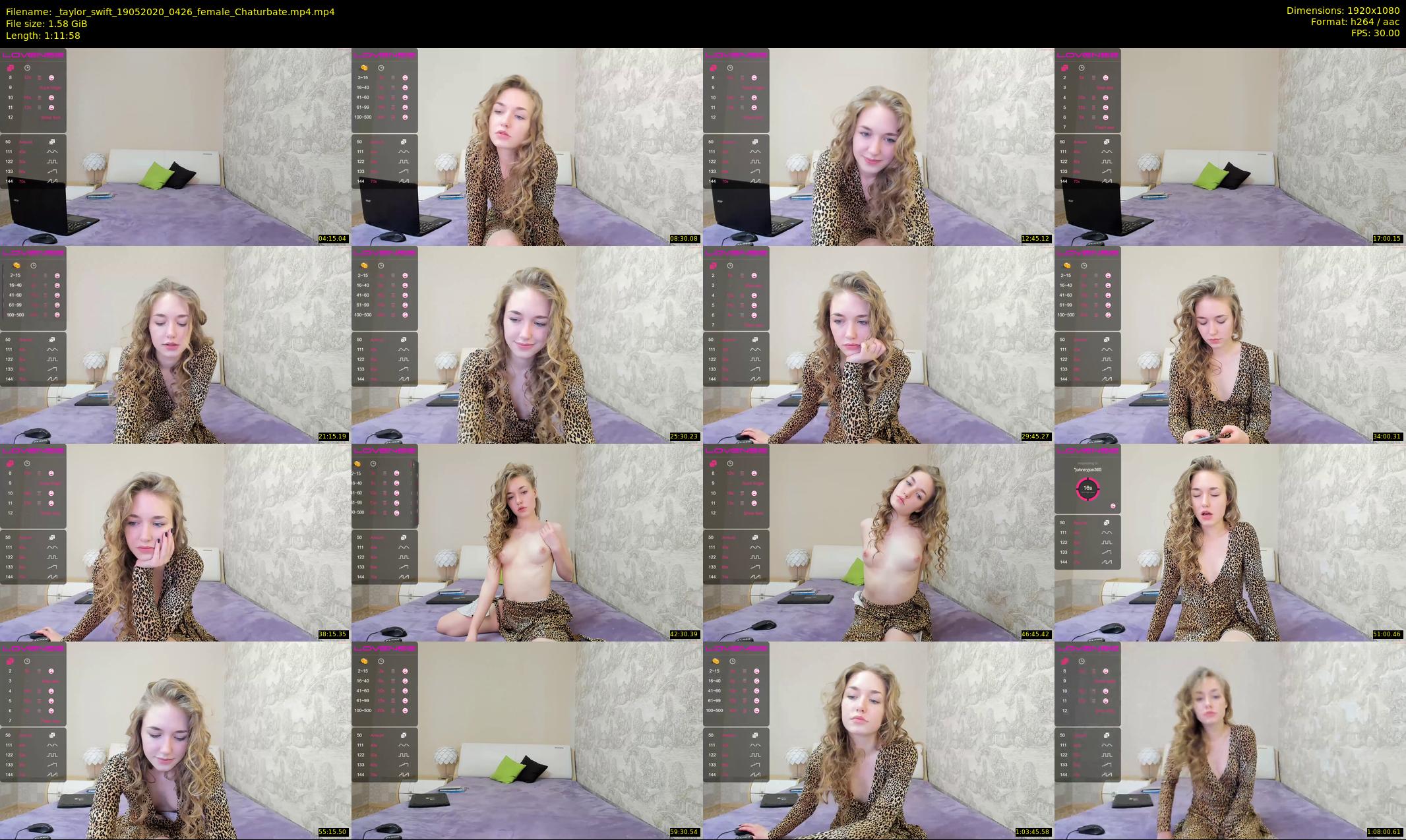 _taylor_swift — 72 minute Chaturbate female cam show recording, 1080p, May 19, 2020