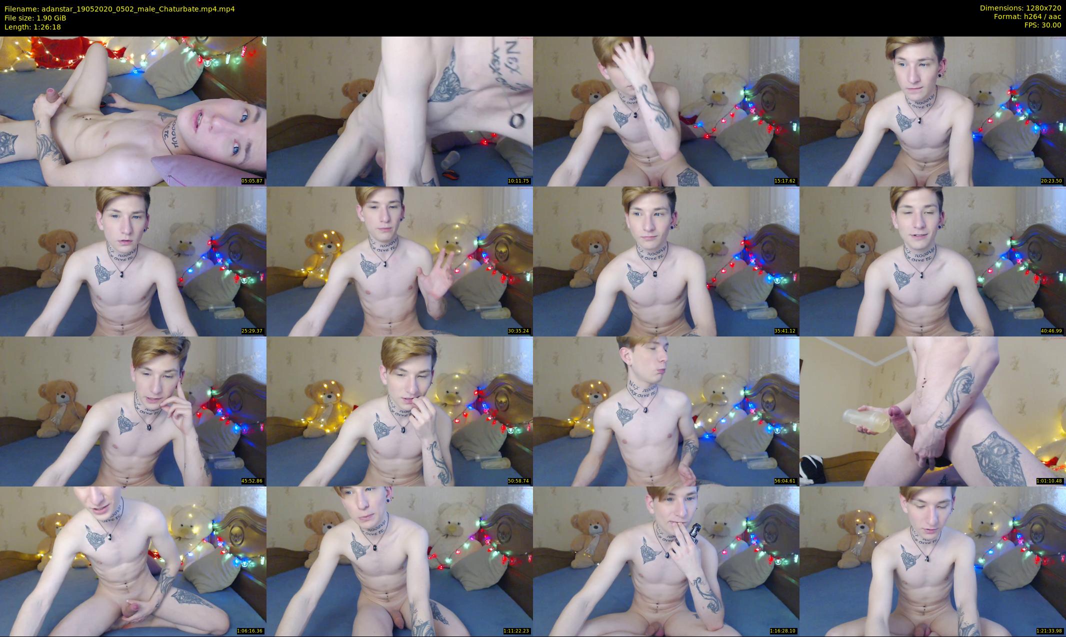 adanstar — 87 minute Chaturbate male cam show recording, 720p, May 19, 2020