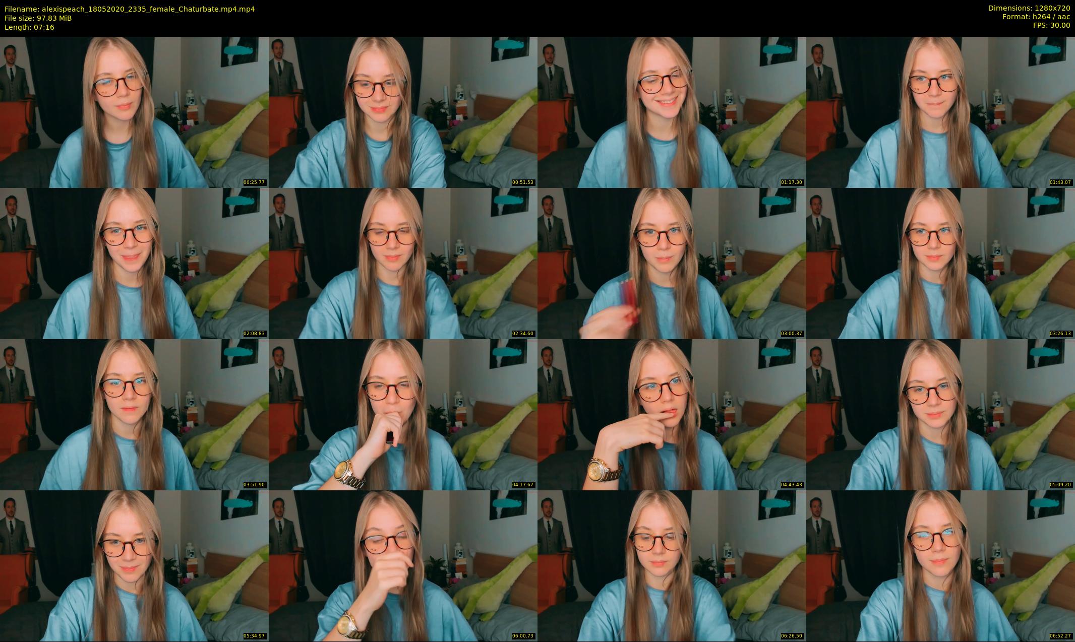 alexispeach — 8 minute Chaturbate female cam show recording, 720p, May 18, 2020