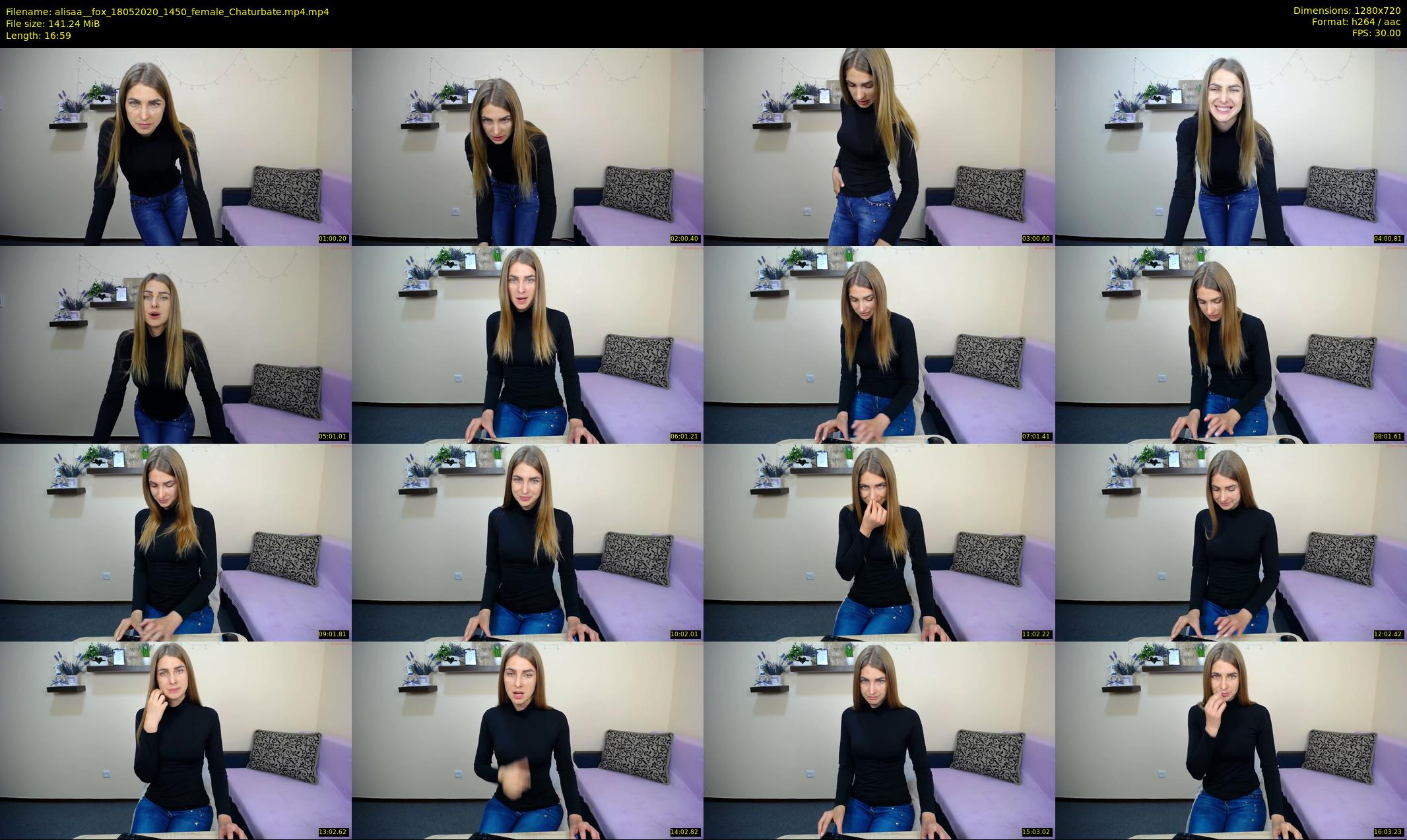 alisaa__fox — 17 minute Chaturbate female cam show recording, 720p, May 18, 2020