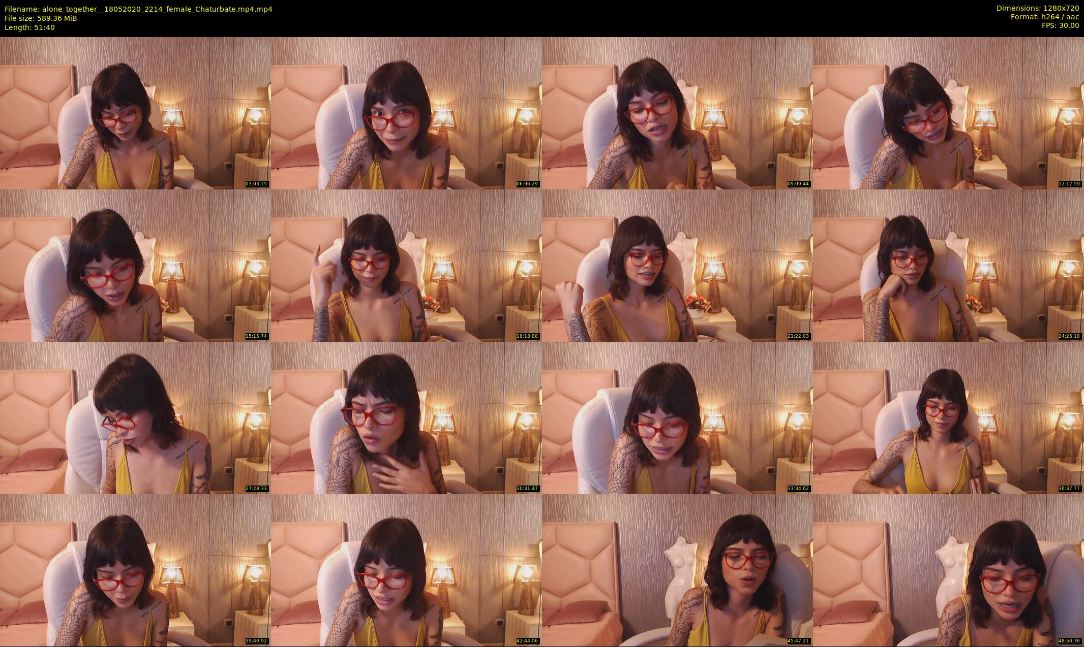alone_together_ — 52 minute Chaturbate female cam show recording, 720p, May 18, 2020