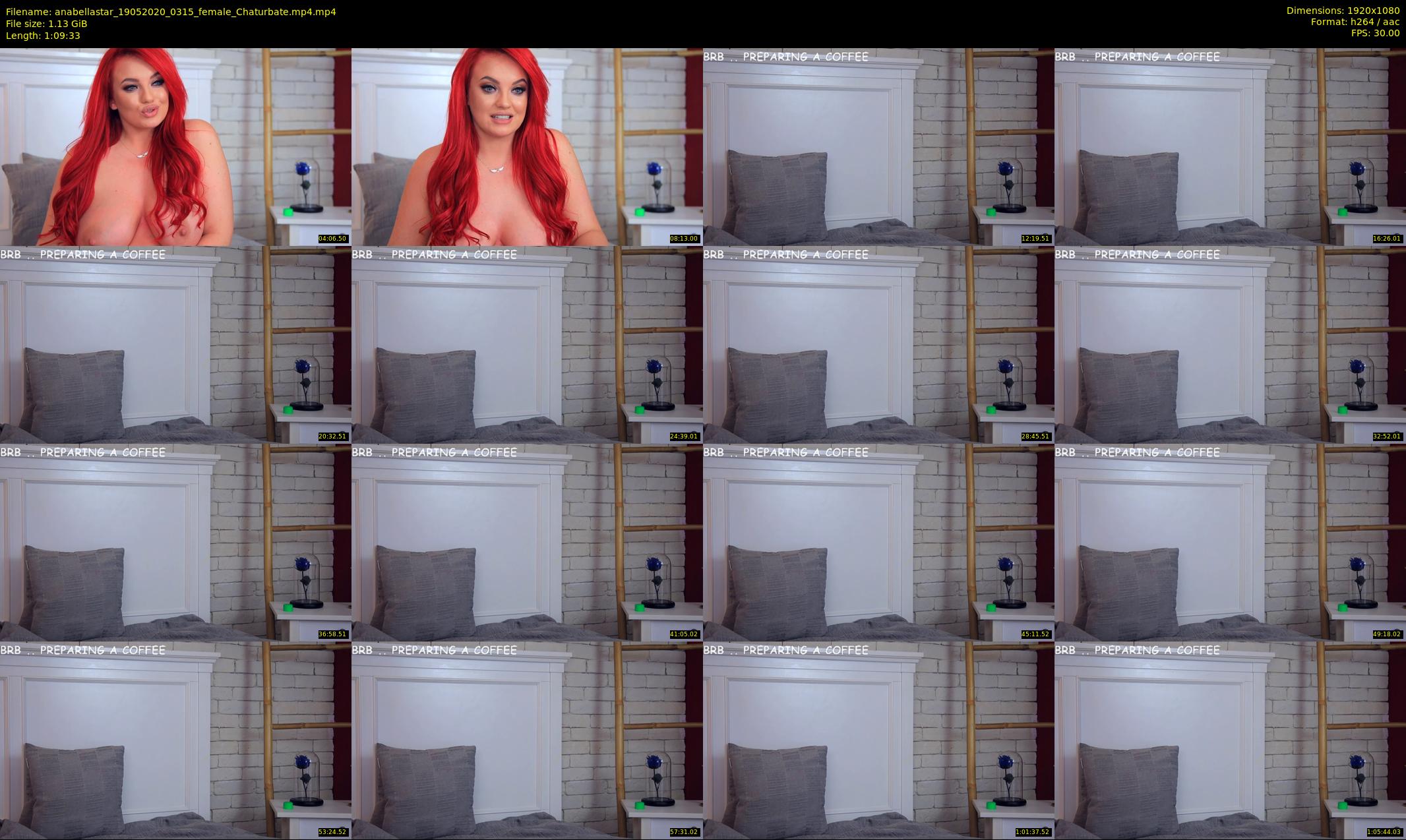 anabellastar — 70 minute Chaturbate female cam show recording, 1080p, May 19, 2020
