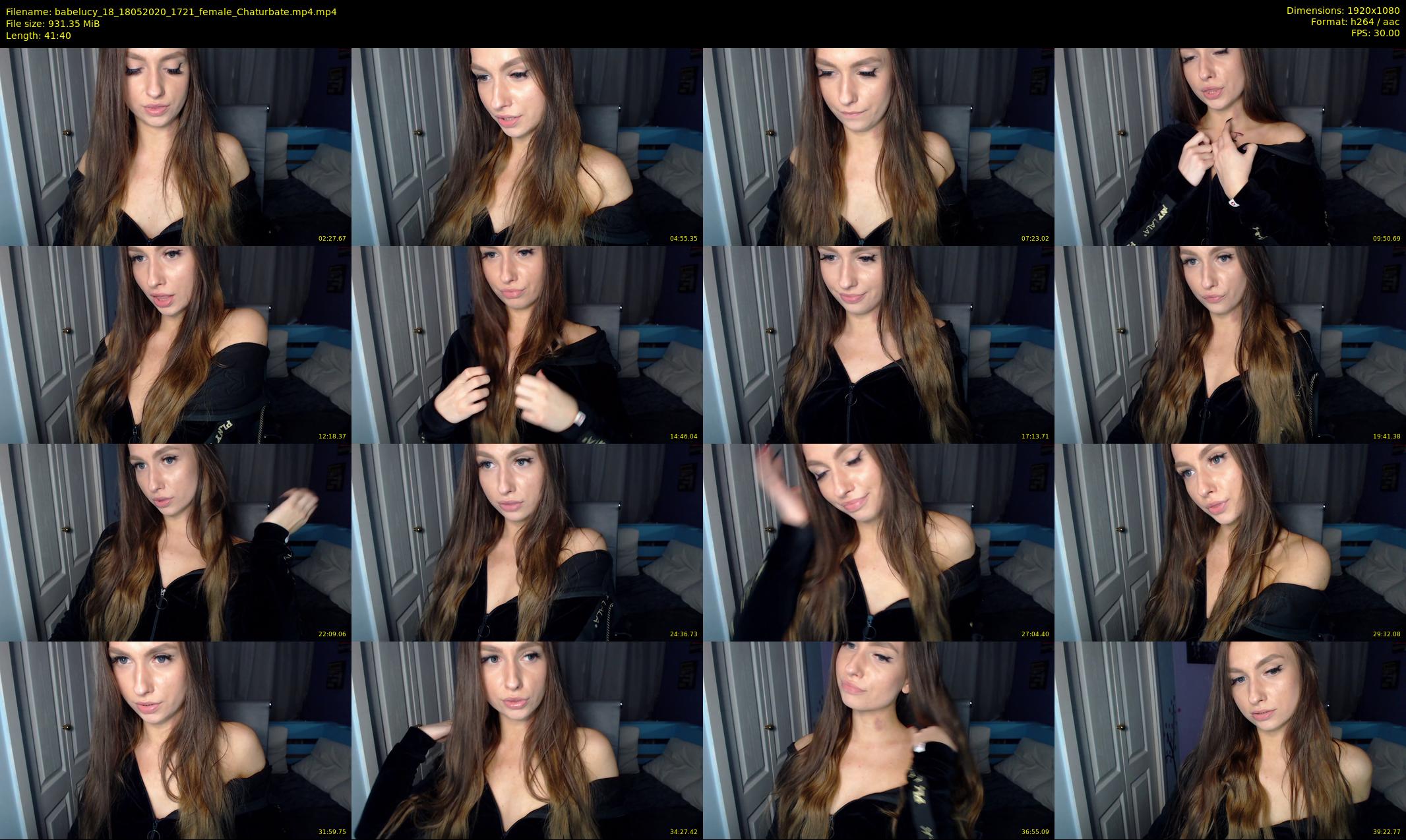 babelucy_18 — 42 minute Chaturbate female cam show recording, 1080p, May 18, 2020