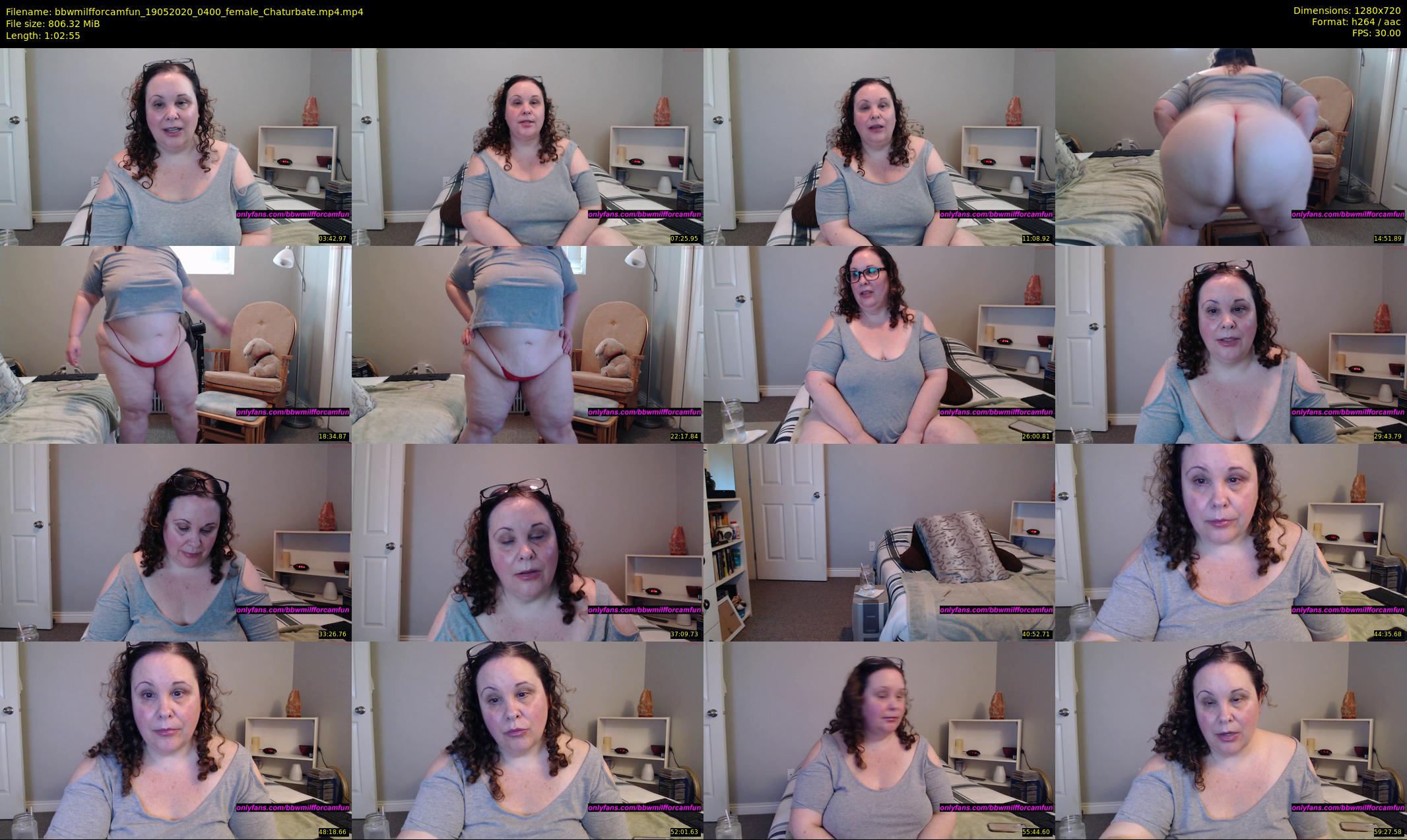 bbwmilfforcamfun — 63 minute Chaturbate female cam show recording, 720p, May 19, 2020