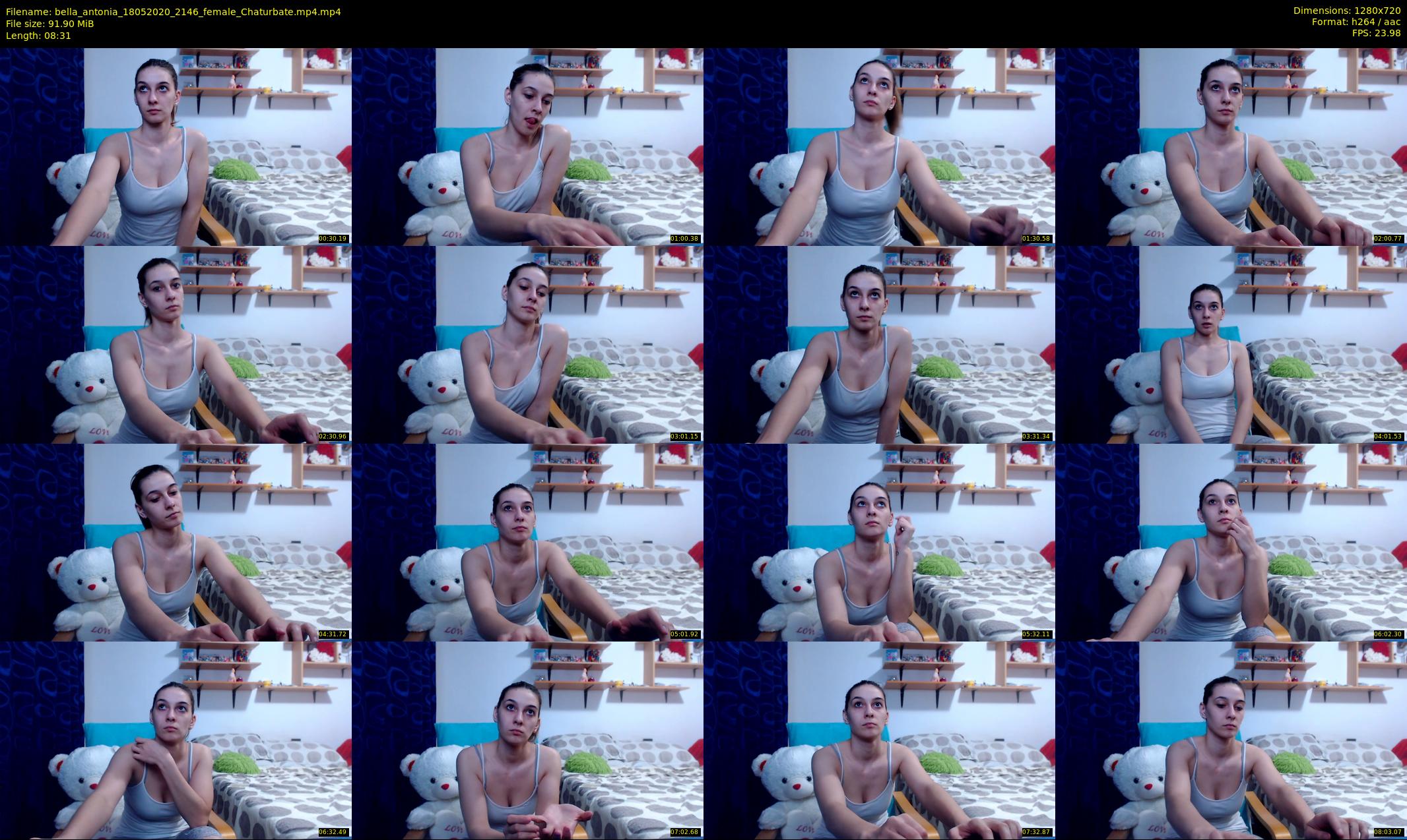 bella_antonia — 9 minute Chaturbate female cam show recording, 720p, May 18, 2020