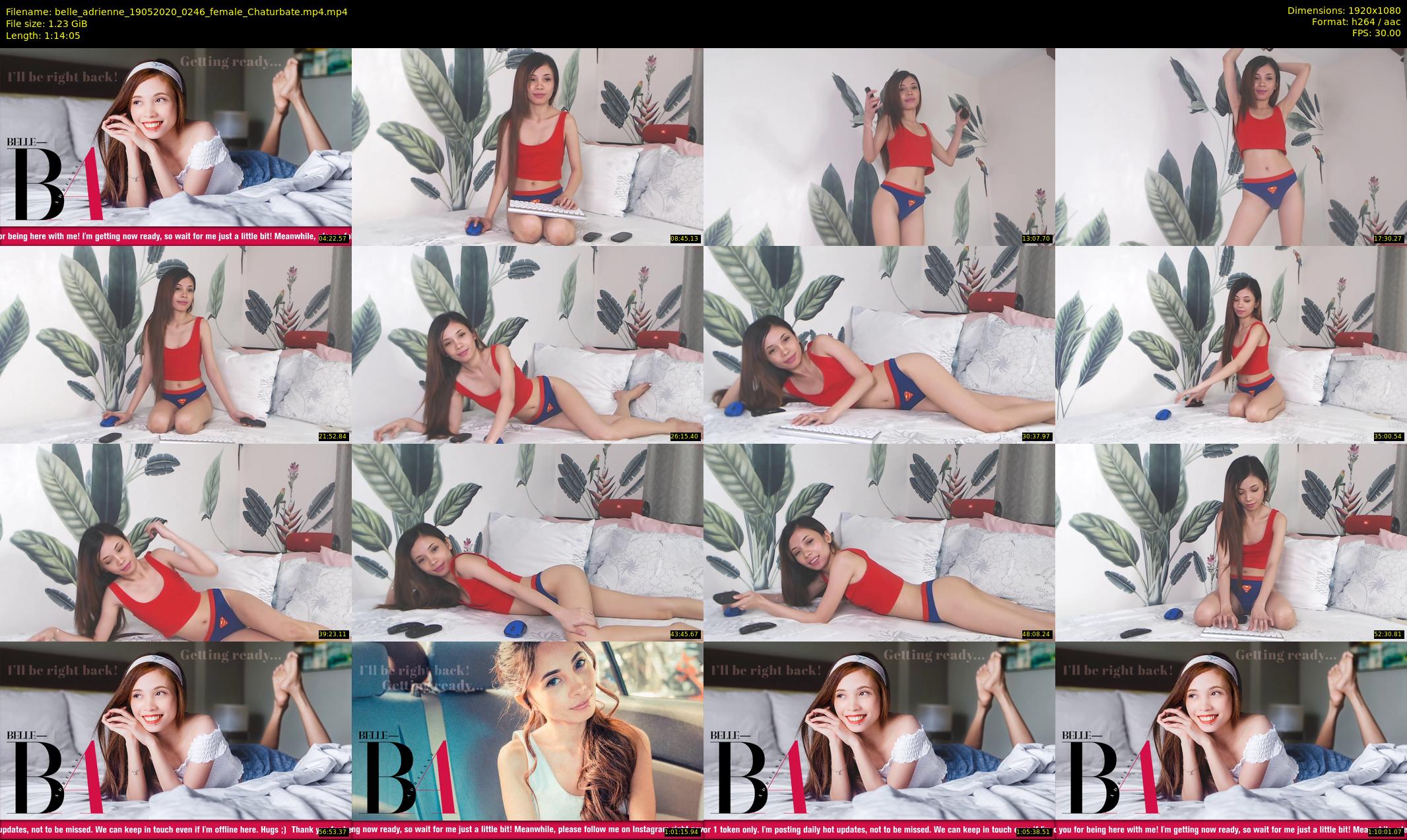 belle_adrienne — 75 minute Chaturbate couple cam show recording, 1080p, May 19, 2020
