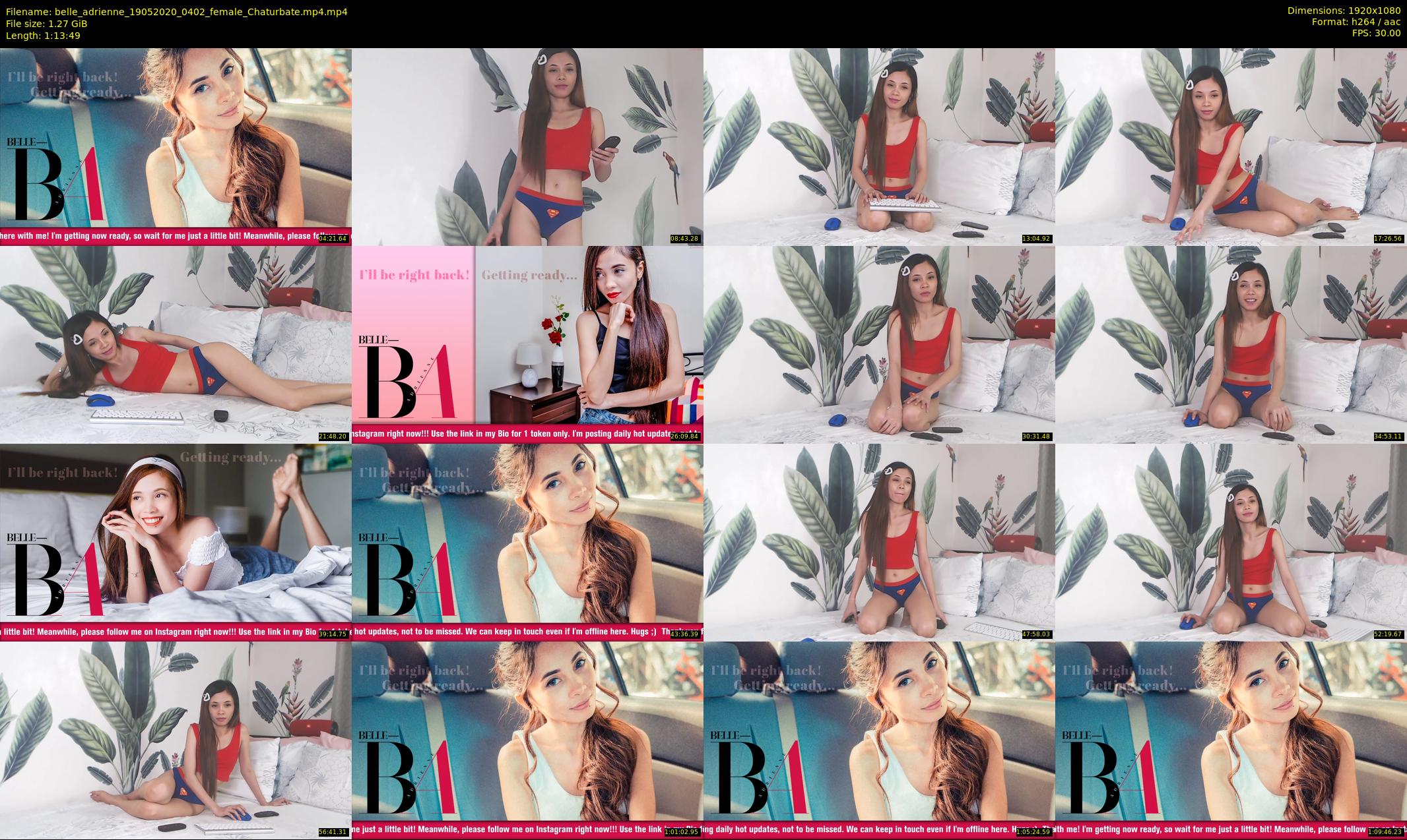 belle_adrienne — 74 minute Chaturbate couple cam show recording, 1080p, May 19, 2020