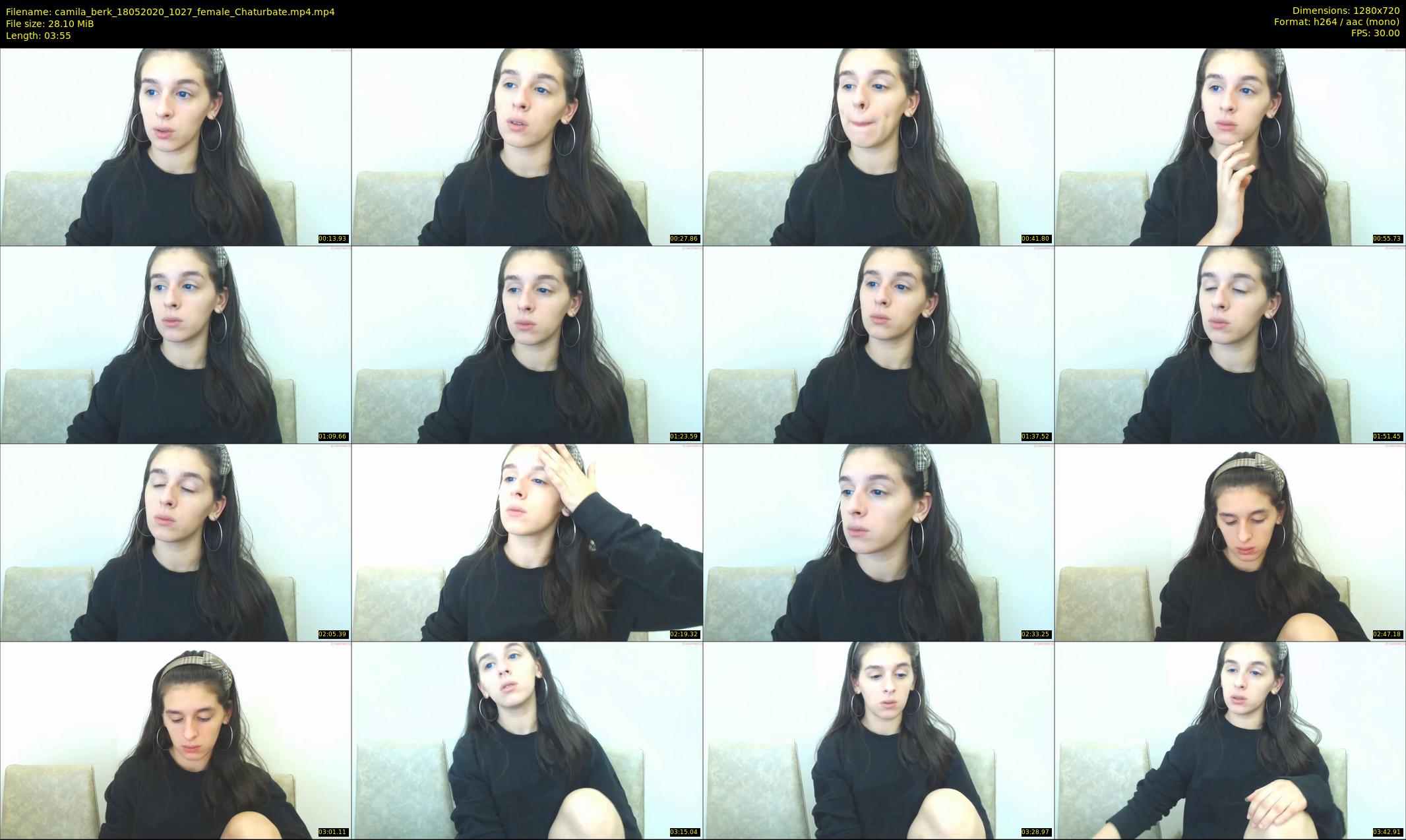 camila_berk — 4 minute Chaturbate female cam show recording, 720p, May 18, 2020