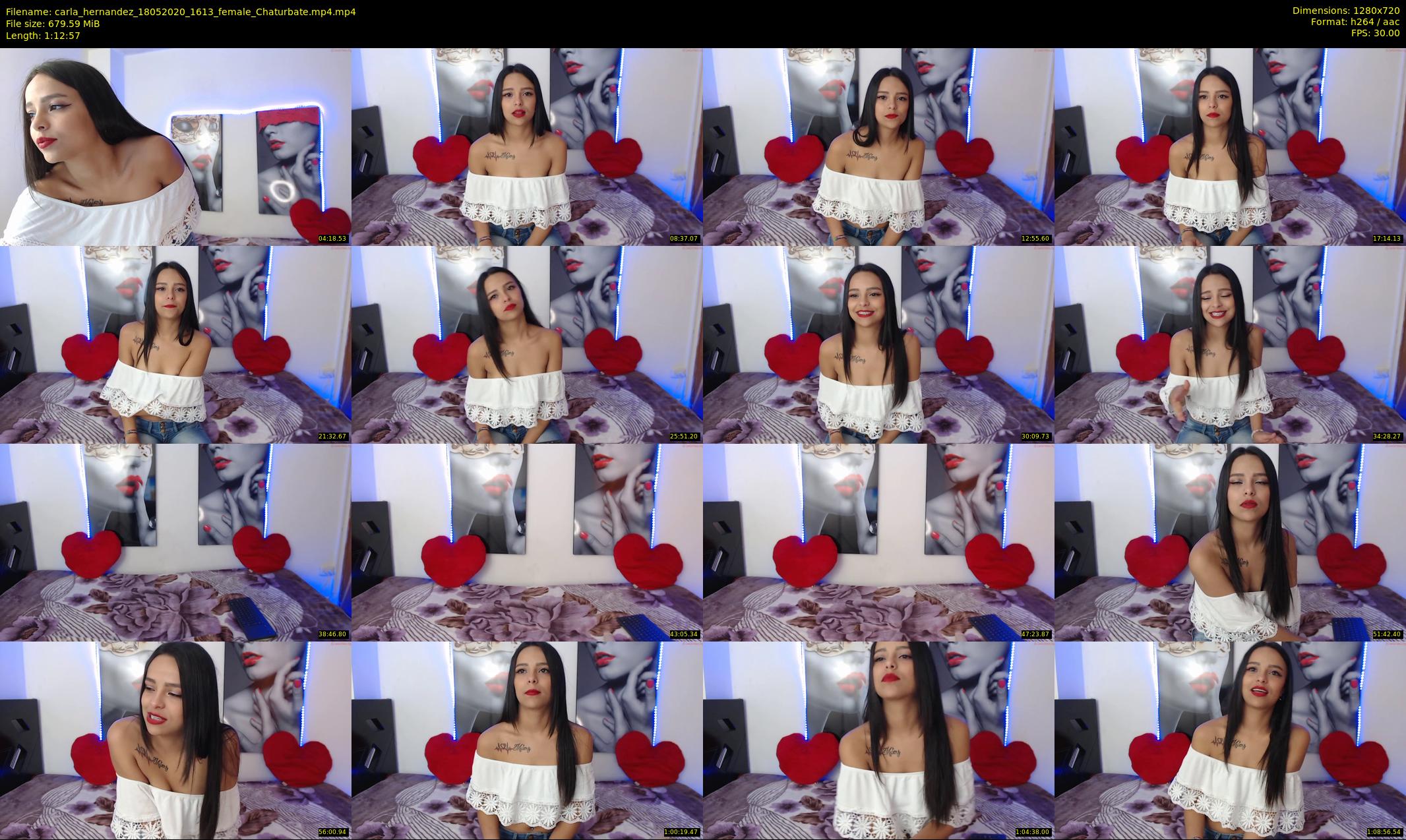 carla_hernandez — 73 minute Chaturbate female cam show recording, 720p, May 18, 2020