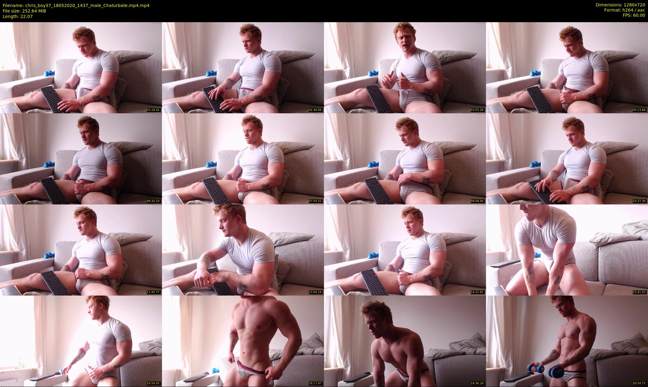chris_boy37 — 23 minute Chaturbate male cam show recording, 720p, May 18, 2020