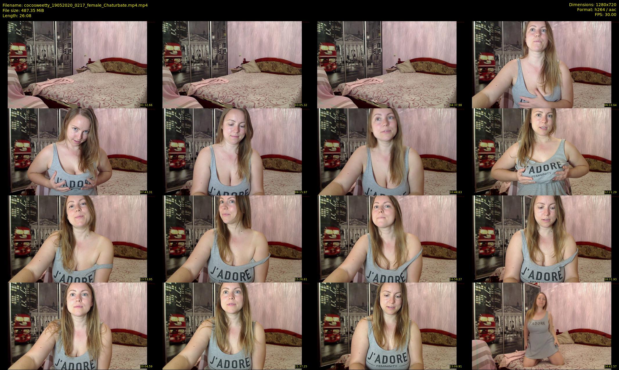 cocosweetty — 27 minute Chaturbate female cam show recording, 720p, May 19, 2020