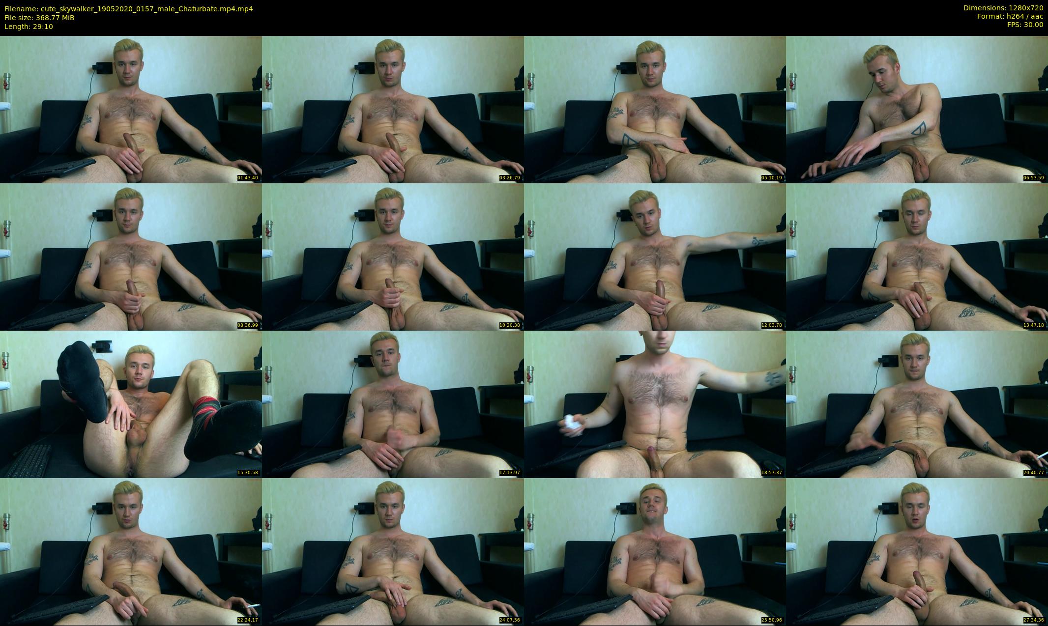 cute_skywalker — 30 minute Chaturbate male cam show recording, 720p, May 19, 2020