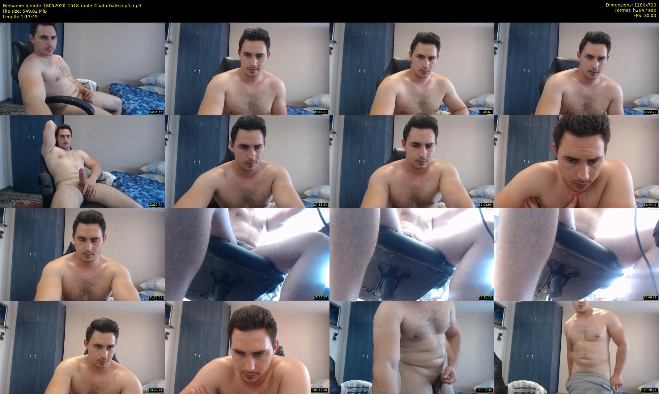 djmute — 78 minute Chaturbate male cam show recording, 720p, May 18, 2020