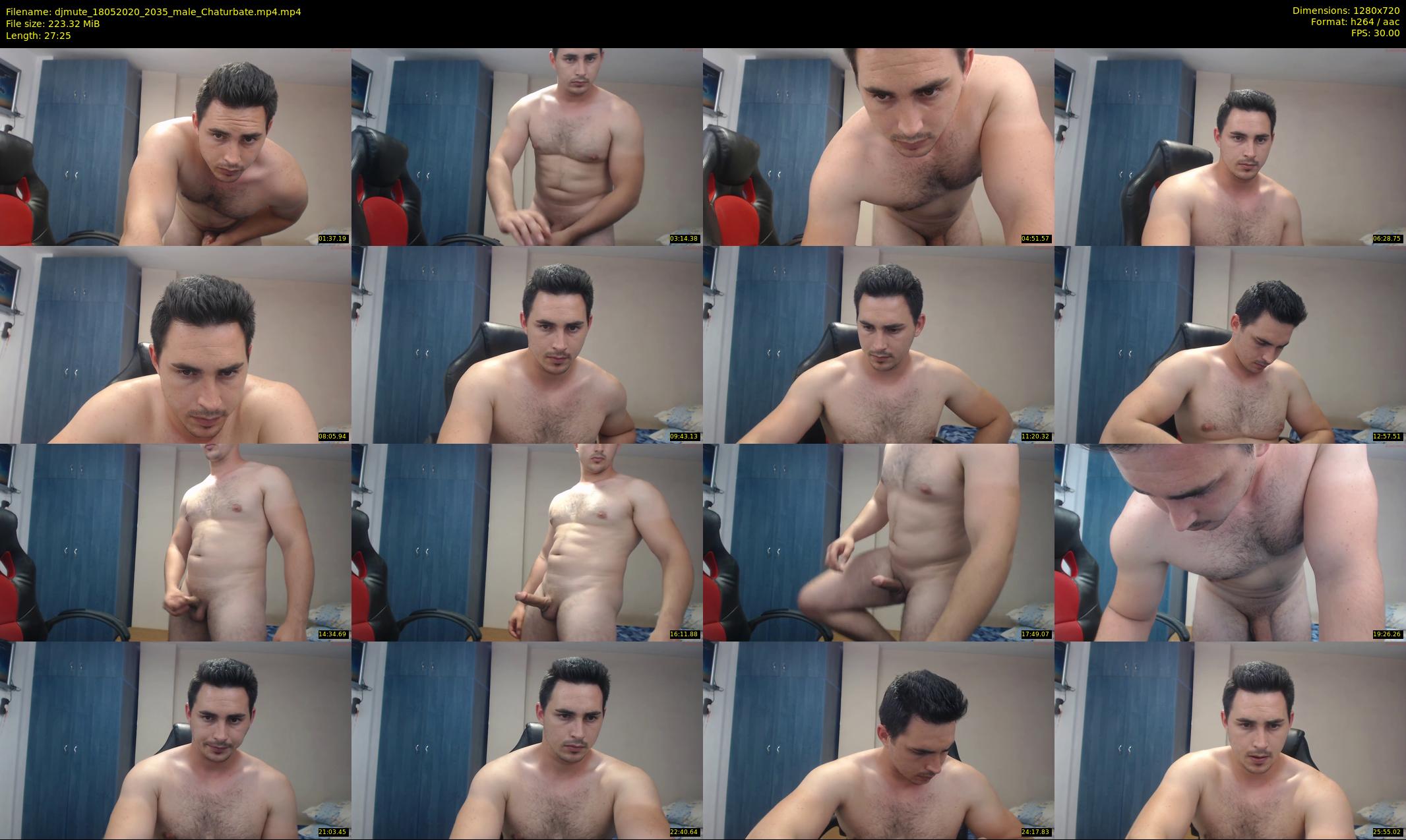 djmute — 28 minute Chaturbate male cam show recording, 720p, May 18, 2020