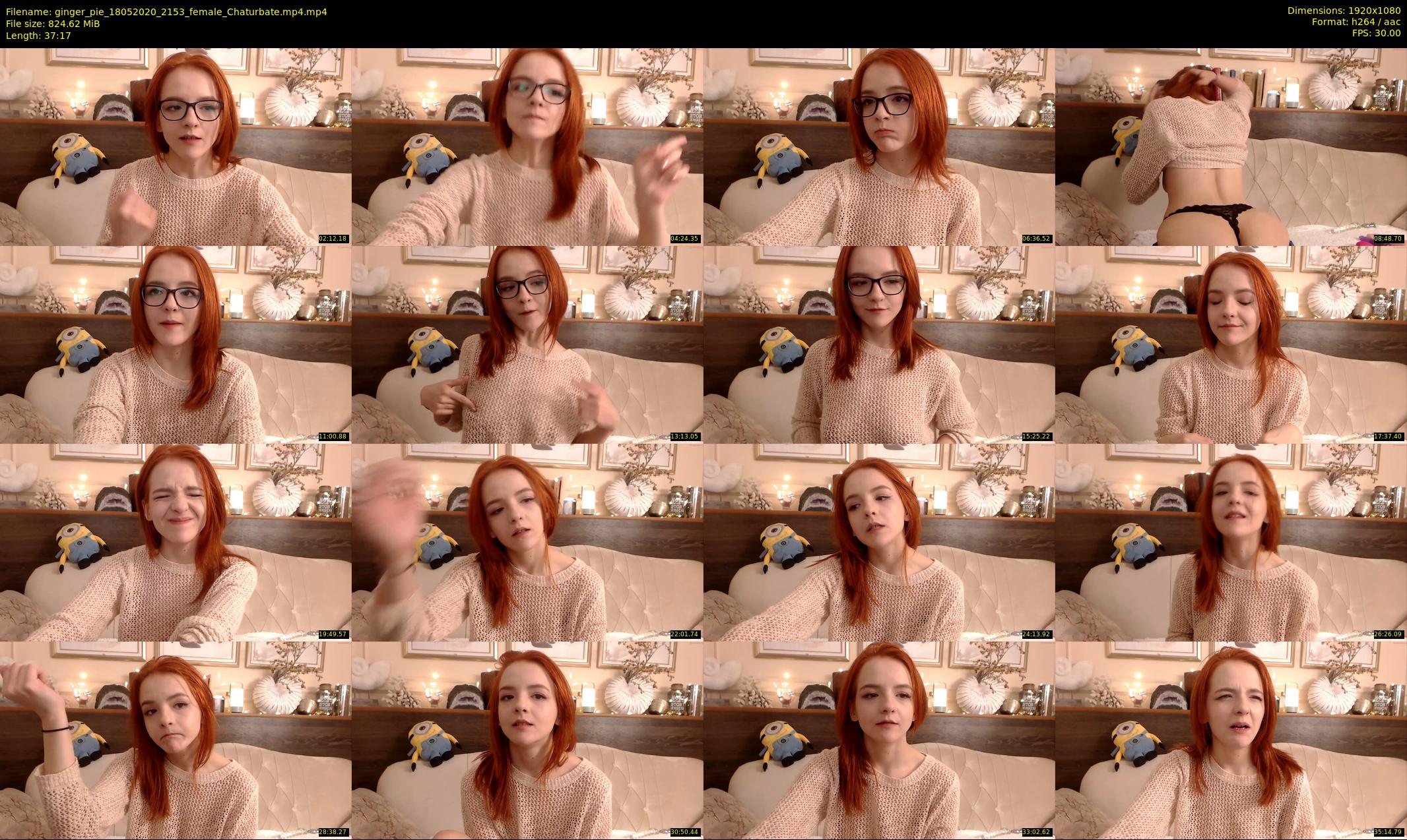 ginger_pie — 38 minute Chaturbate female cam show recording, 1080p, May 18, 2020