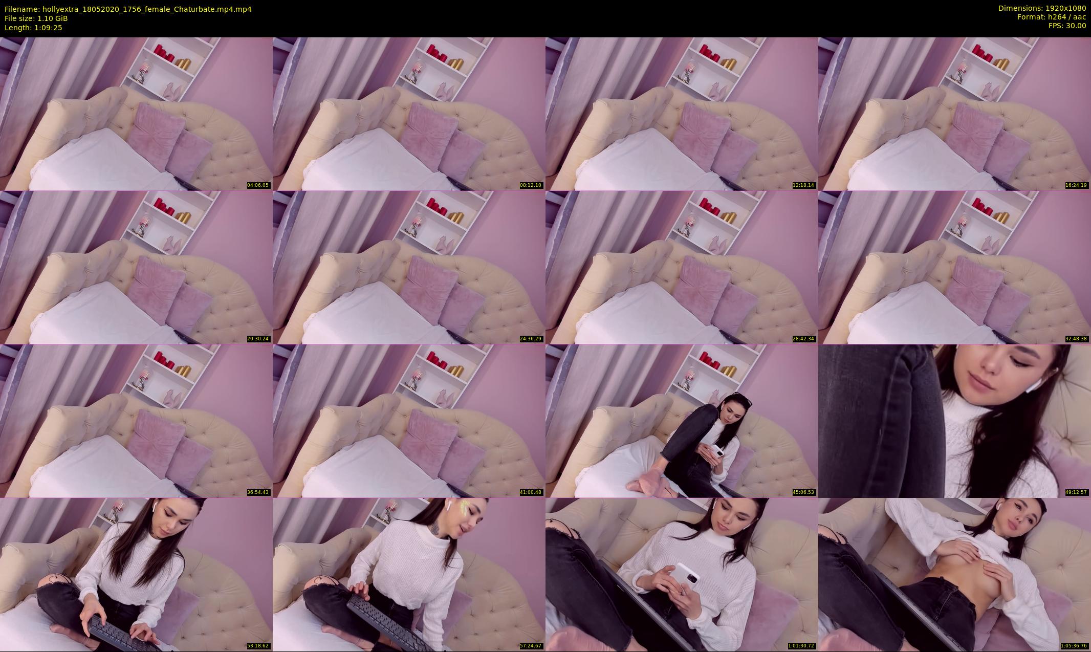 hollyextra — 70 minute Chaturbate female cam show recording, 1080p, May 18, 2020