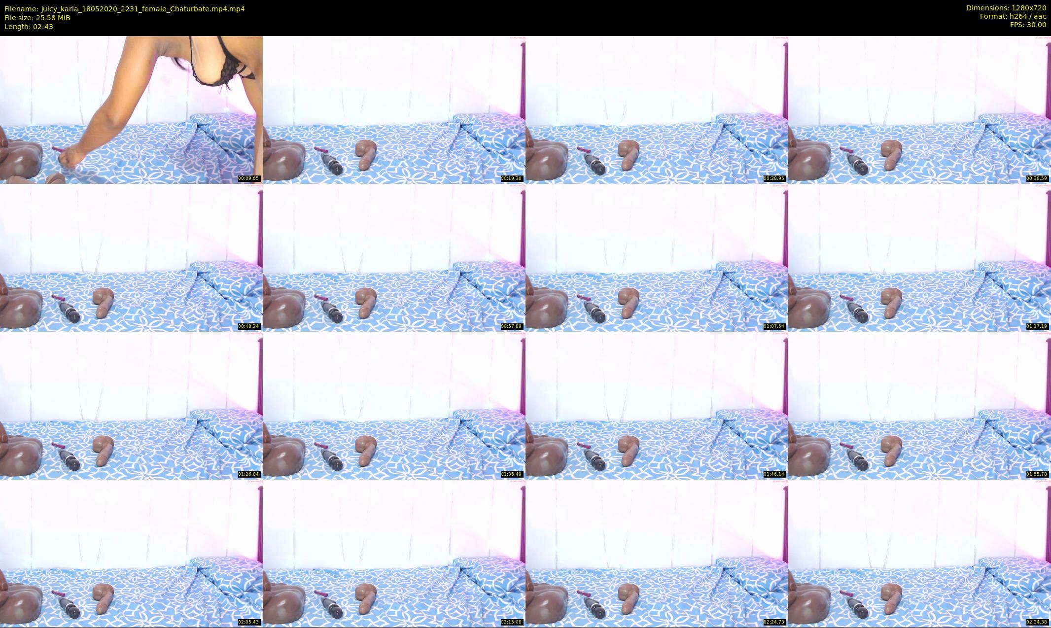 juicy_karla — 3 minute Chaturbate female cam show recording, 720p, May 18, 2020