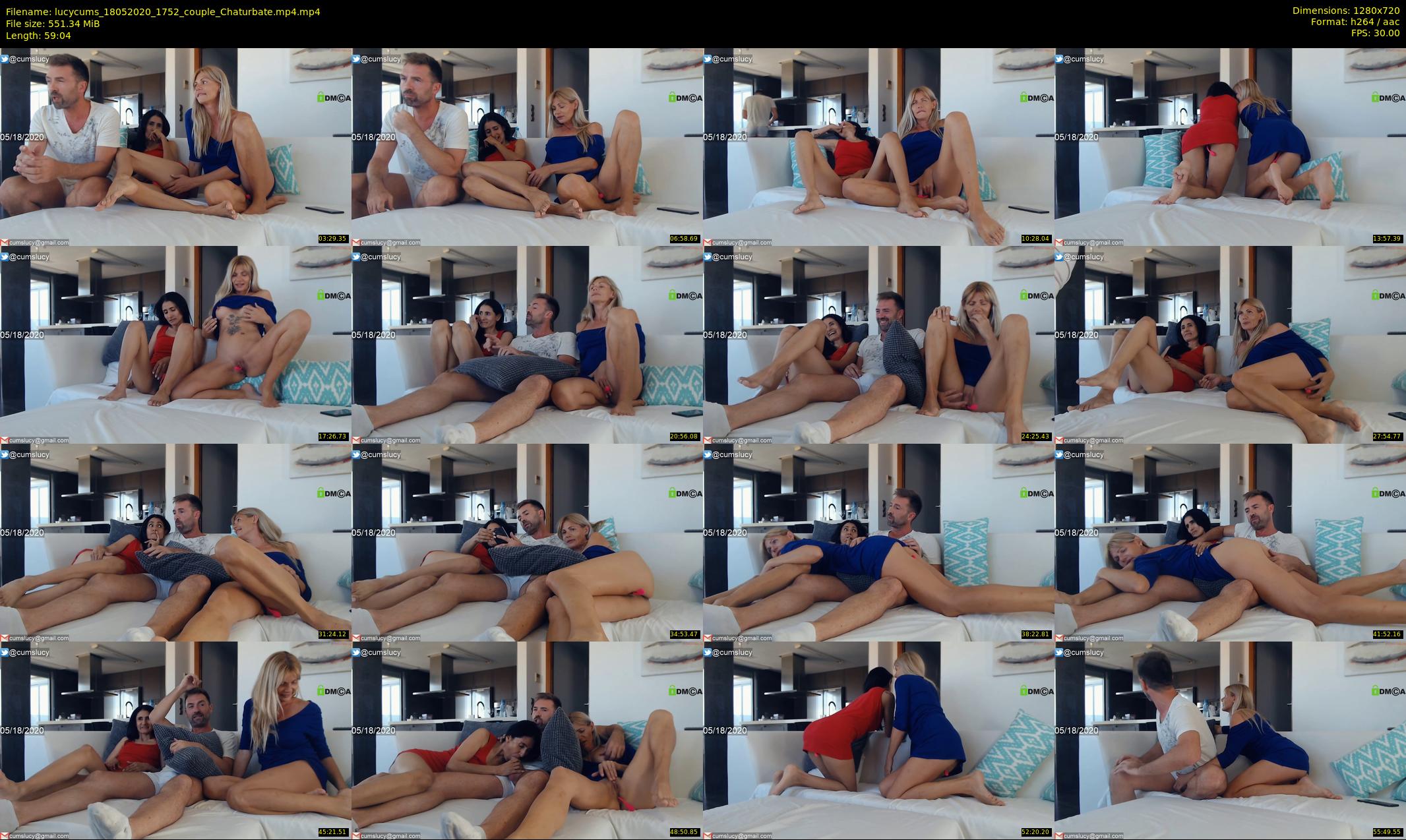 lucycums — 60 minute Chaturbate couple cam show recording, 720p, May 18, 2020