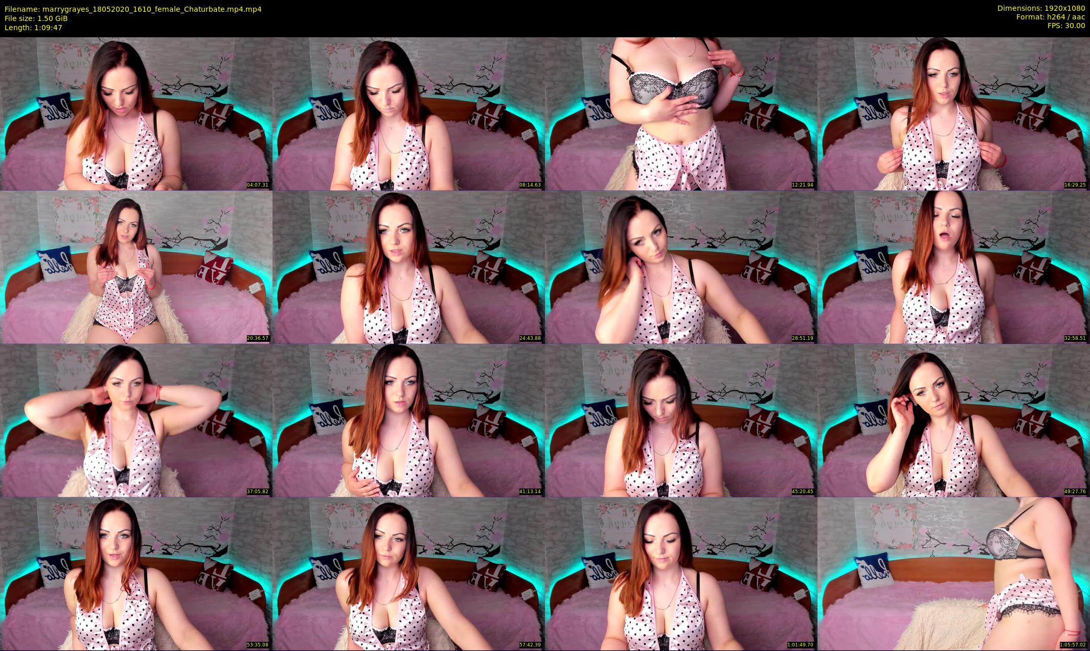 marrygrayes — 70 minute Chaturbate female cam show recording, 1080p, May 18, 2020