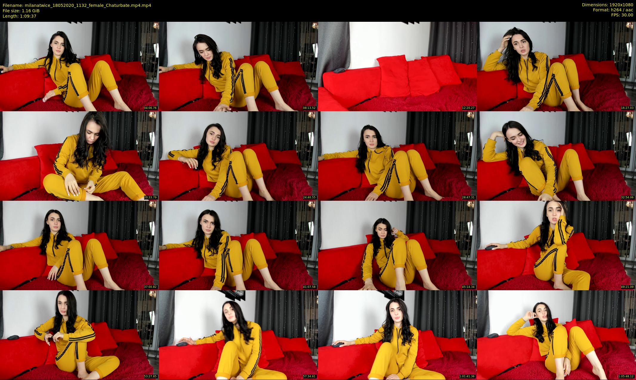 milanatwice — 70 minute Chaturbate female cam show recording, 1080p, May 18, 2020
