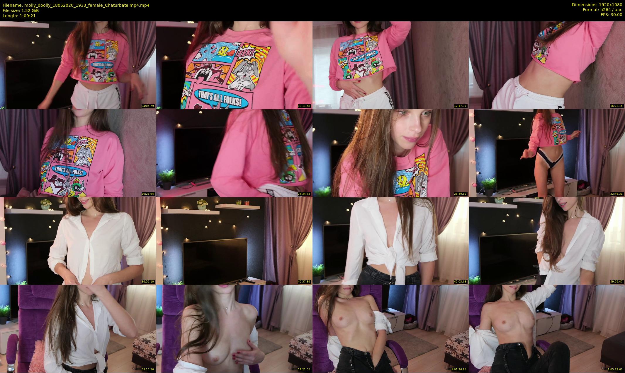 molly_doolly — 70 minute Chaturbate female cam show recording, 1080p, May 18, 2020
