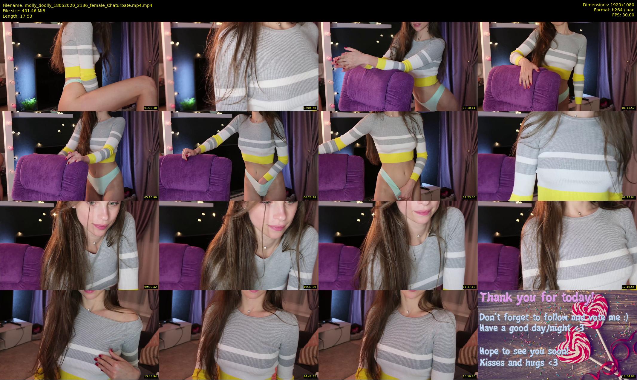 molly_doolly — 18 minute Chaturbate female cam show recording, 1080p, May 18, 2020