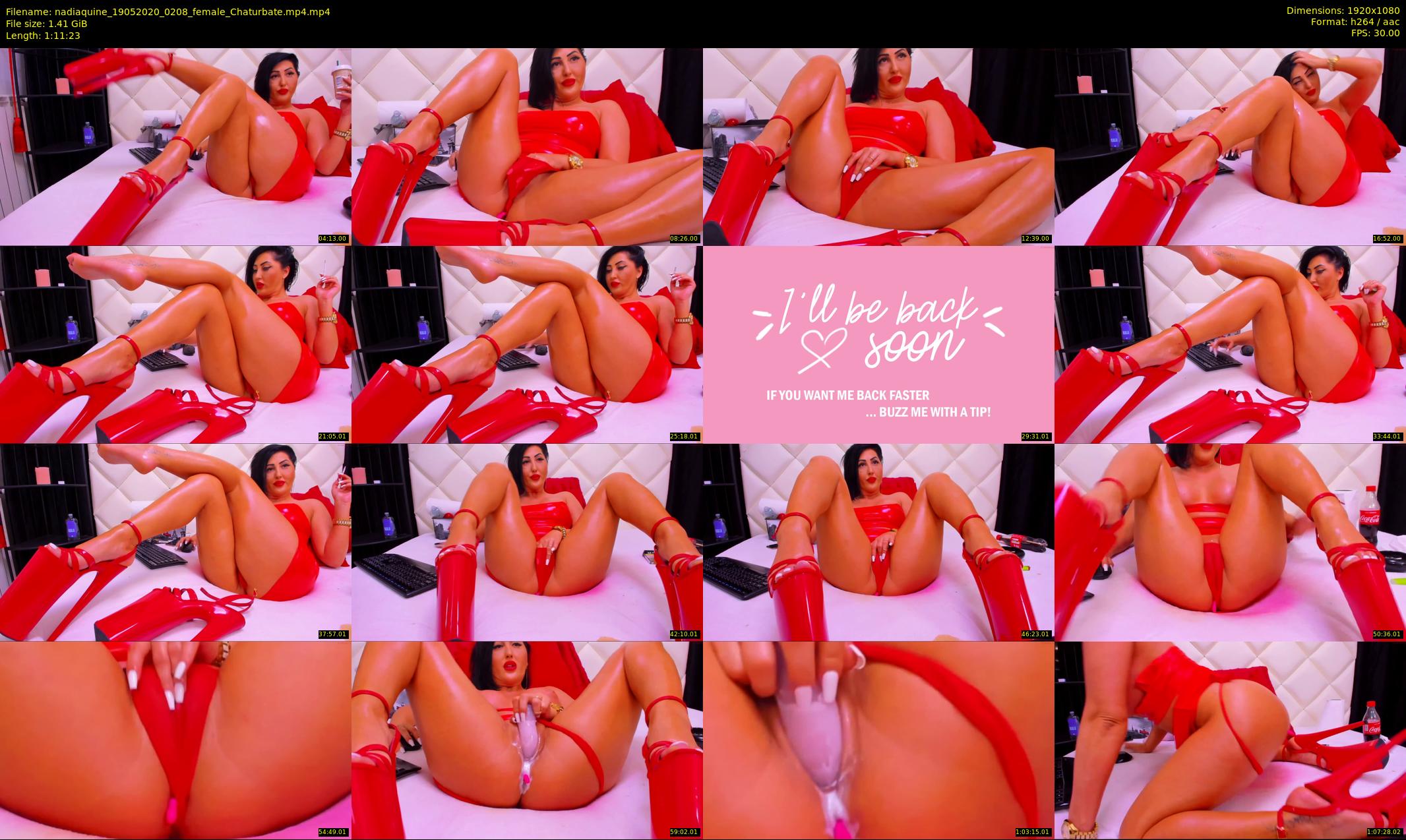 nadiaquine — 72 minute Chaturbate female cam show recording, 1080p, May 19, 2020