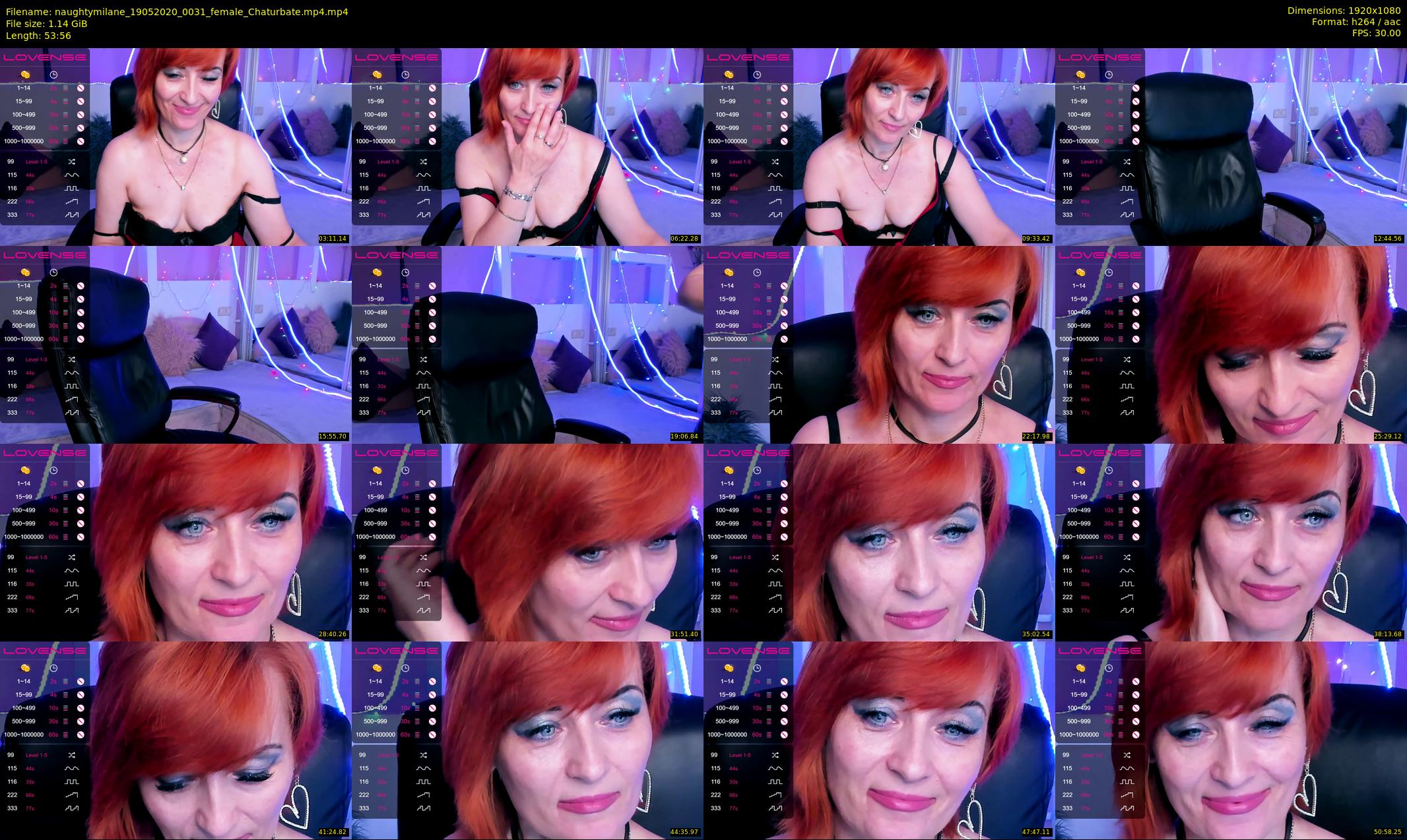 naughtymilane — 54 minute Chaturbate female cam show recording, 1080p, May 19, 2020