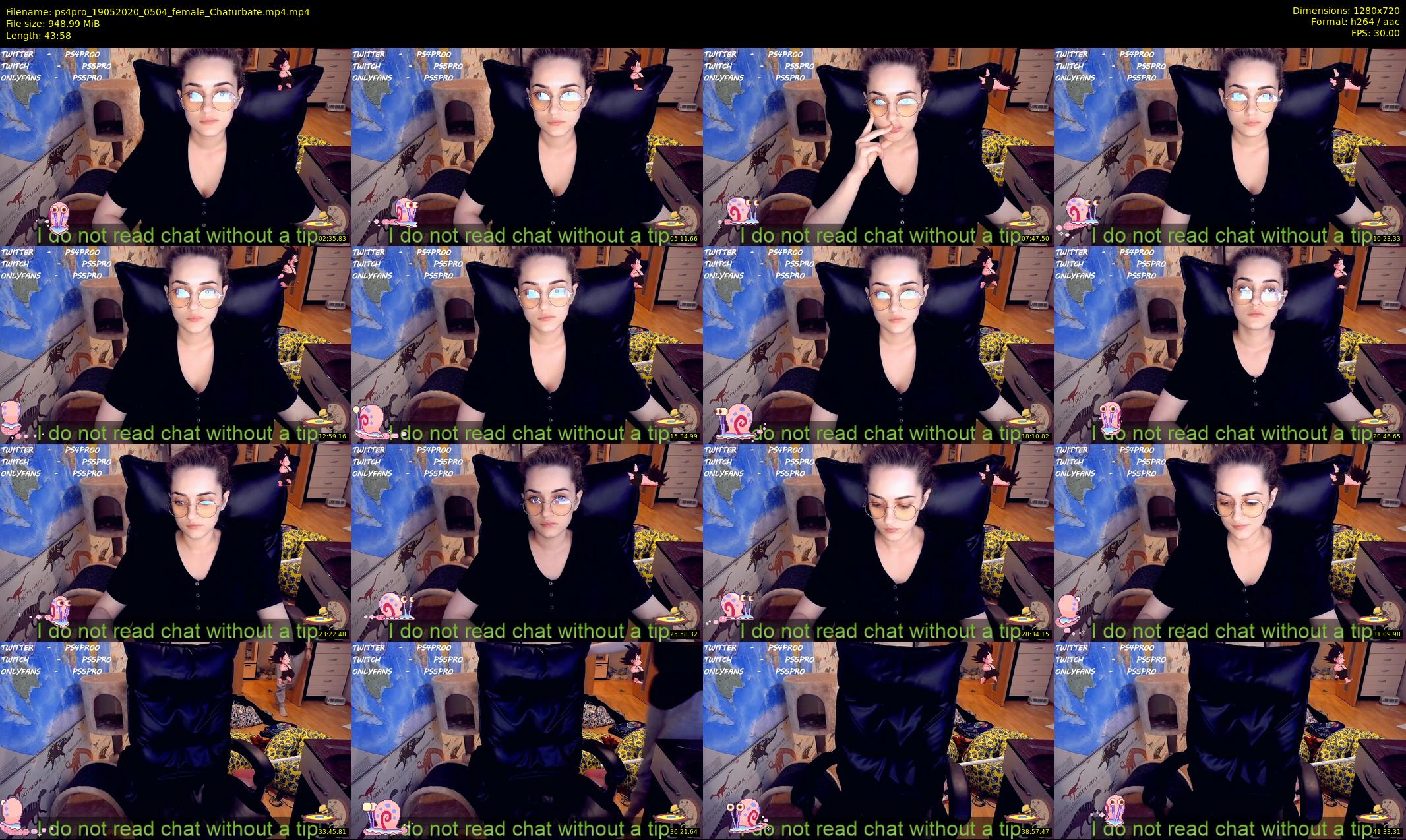ps4pro — 44 minute Chaturbate female cam show recording, 720p, May 19, 2020