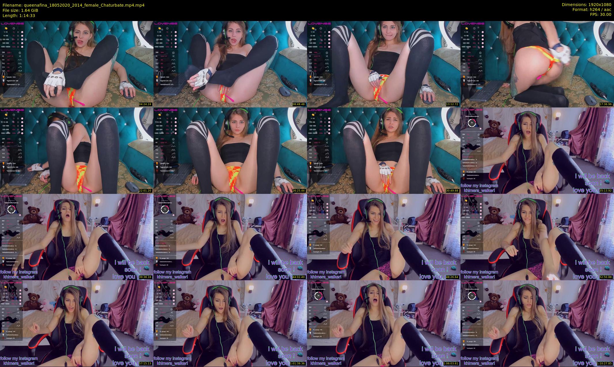 queenafina — 75 minute Chaturbate female cam show recording, 1080p, May 18, 2020