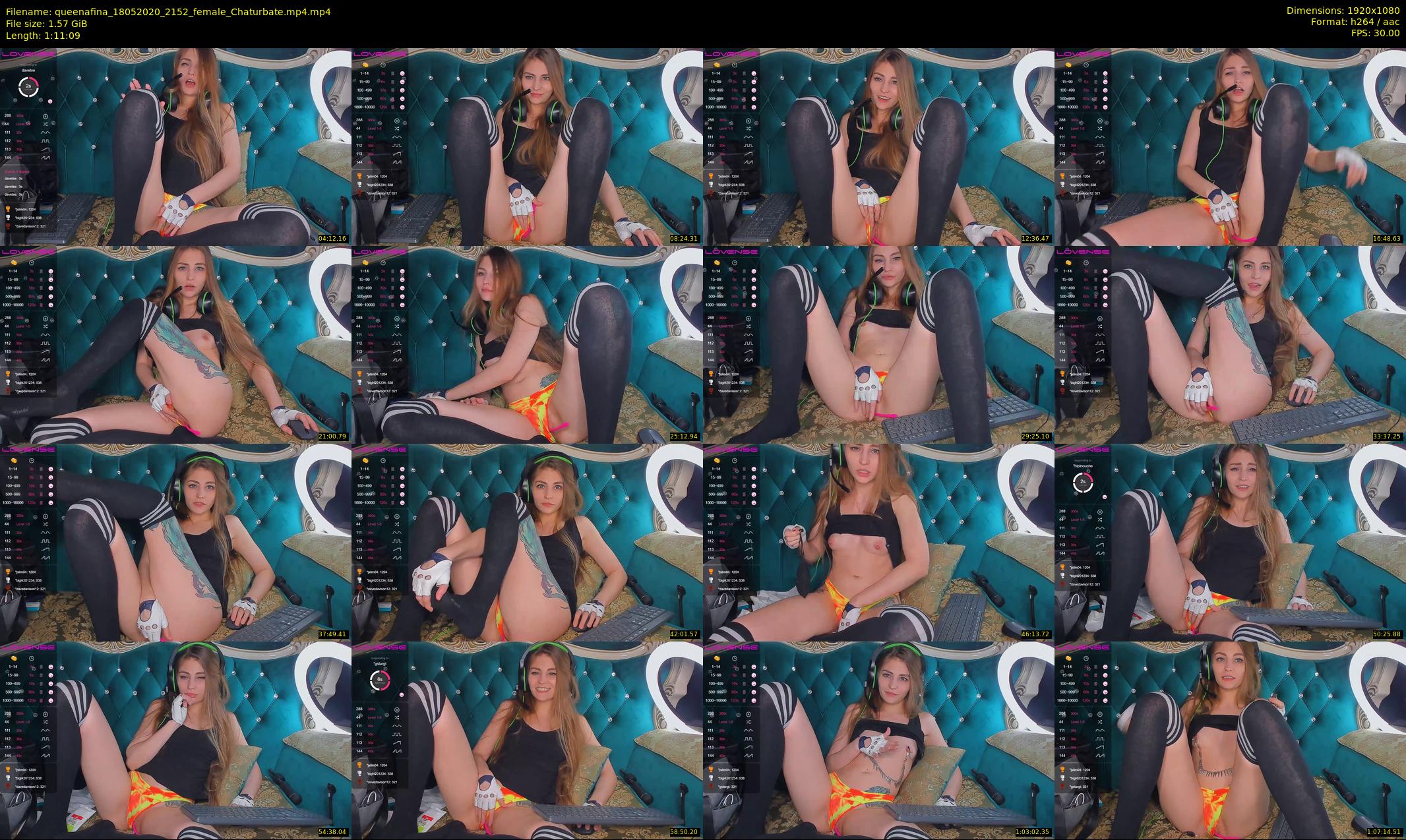 queenafina — 72 minute Chaturbate female cam show recording, 1080p, May 18, 2020