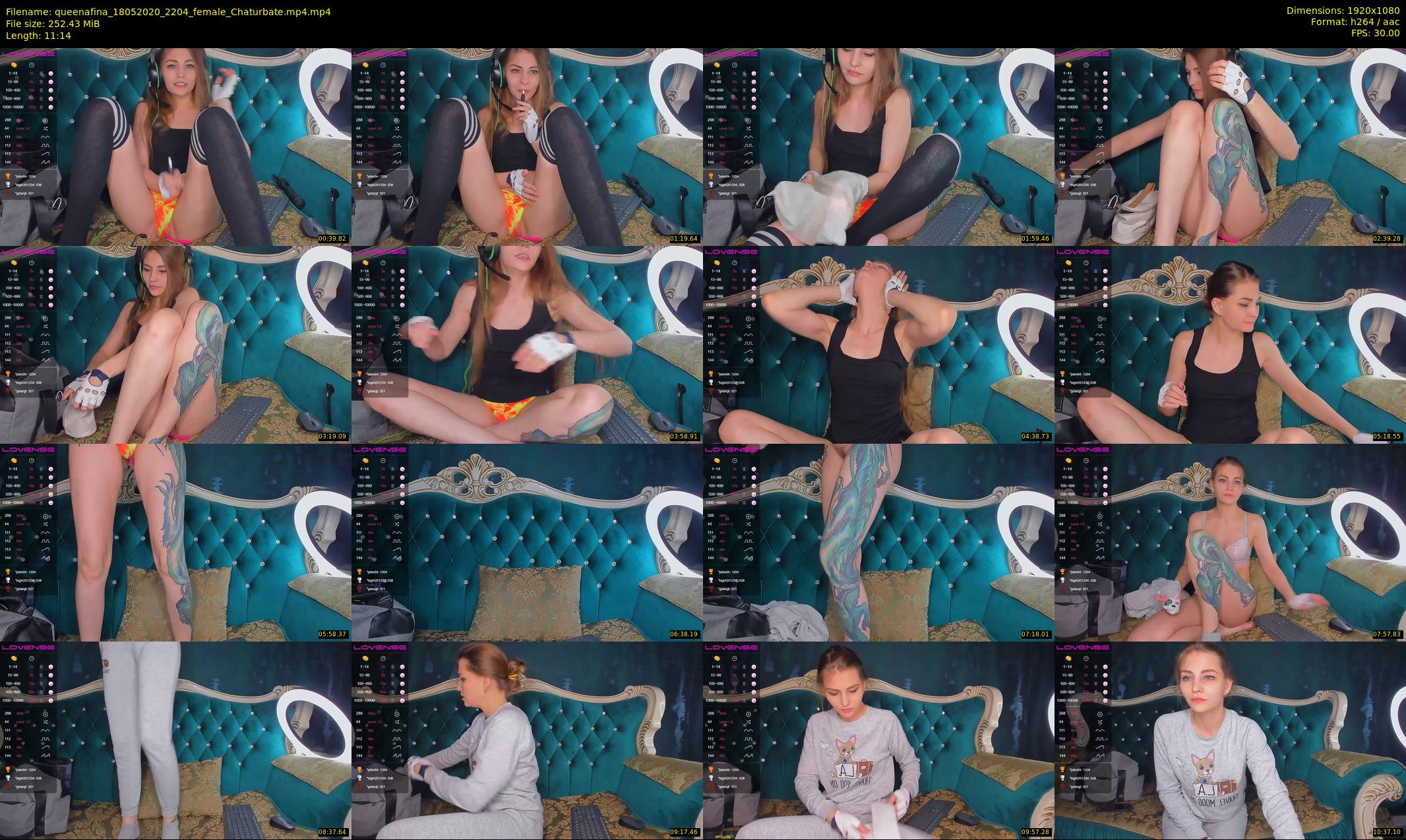 queenafina — 12 minute Chaturbate female cam show recording, 1080p, May 18, 2020