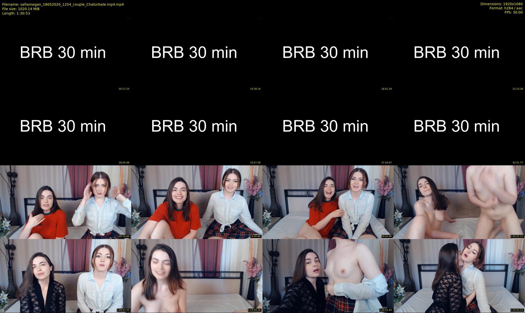 safiamegan — 91 minute Chaturbate couple cam show recording, 1080p, May 18, 2020