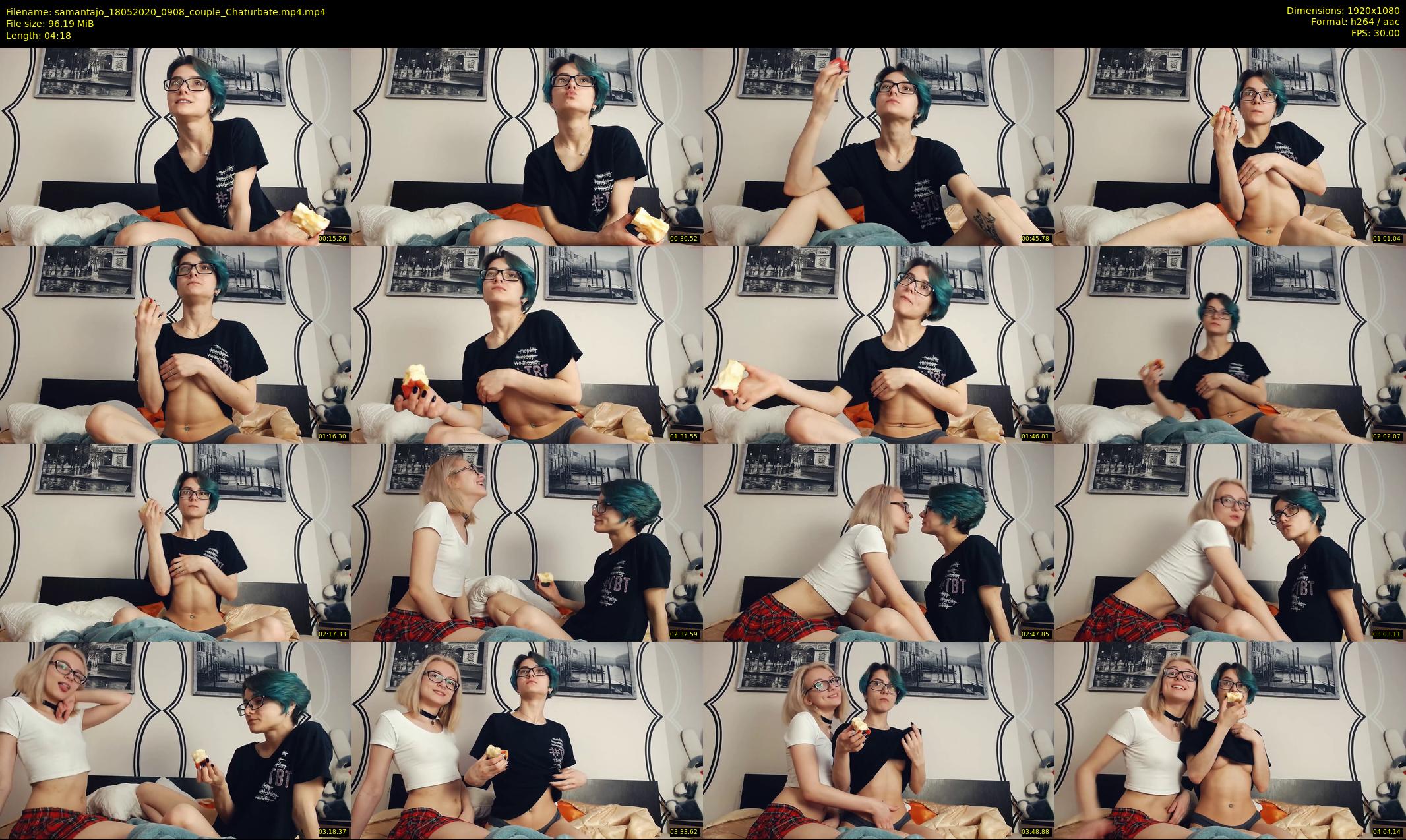 samantajo — 5 minute Chaturbate female cam show recording, 1080p, May 18, 2020