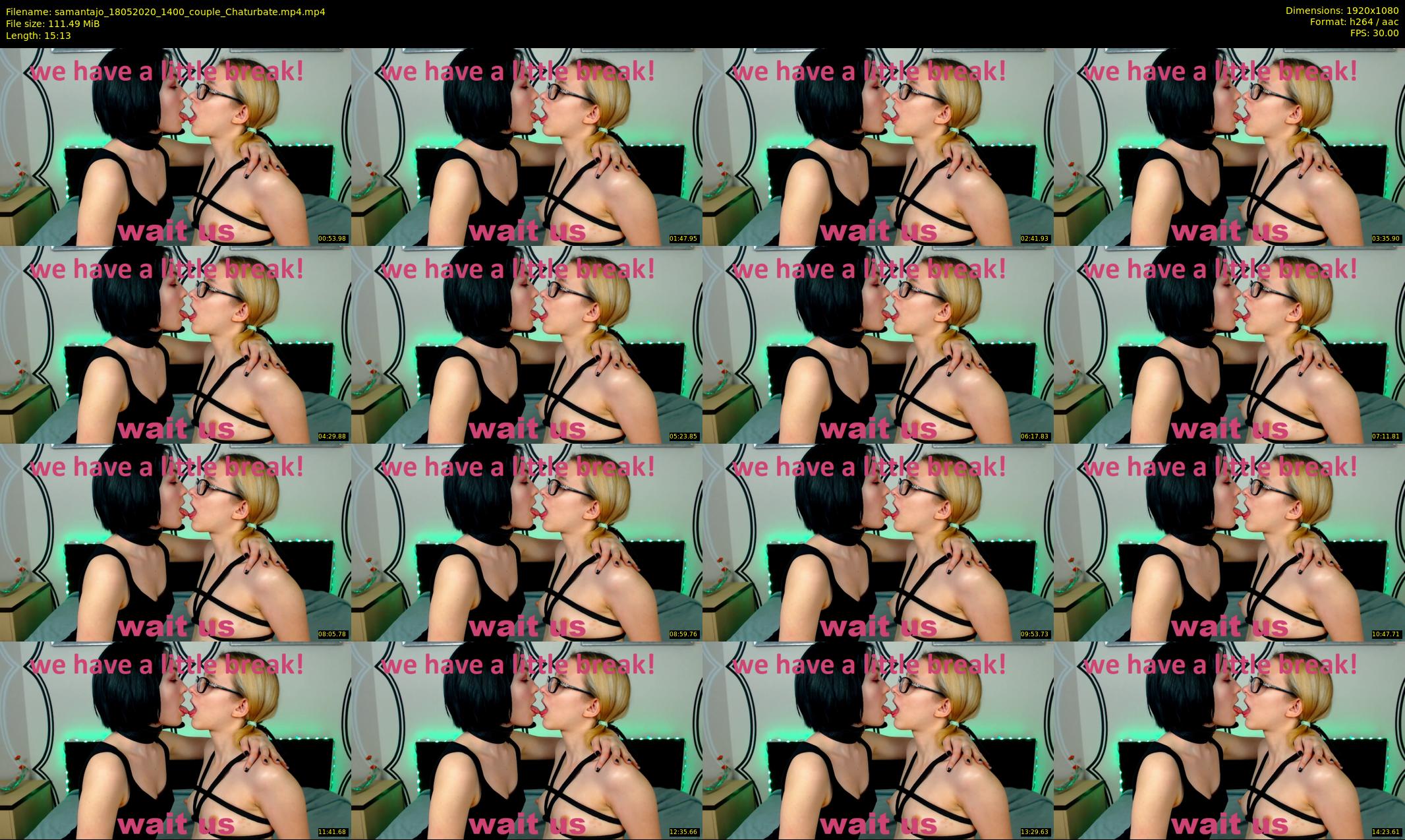 samantajo — 16 minute Chaturbate female cam show recording, 1080p, May 18, 2020