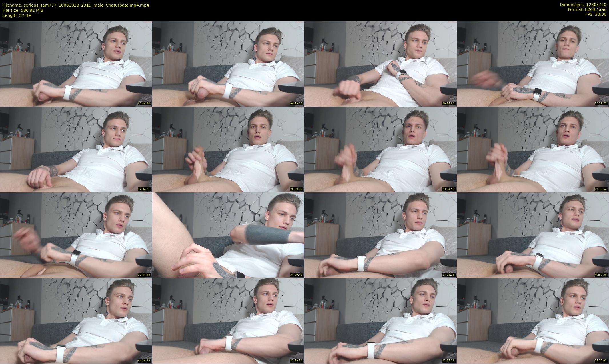 serious_sam777 — 58 minute Chaturbate male cam show recording, 720p, May 18, 2020