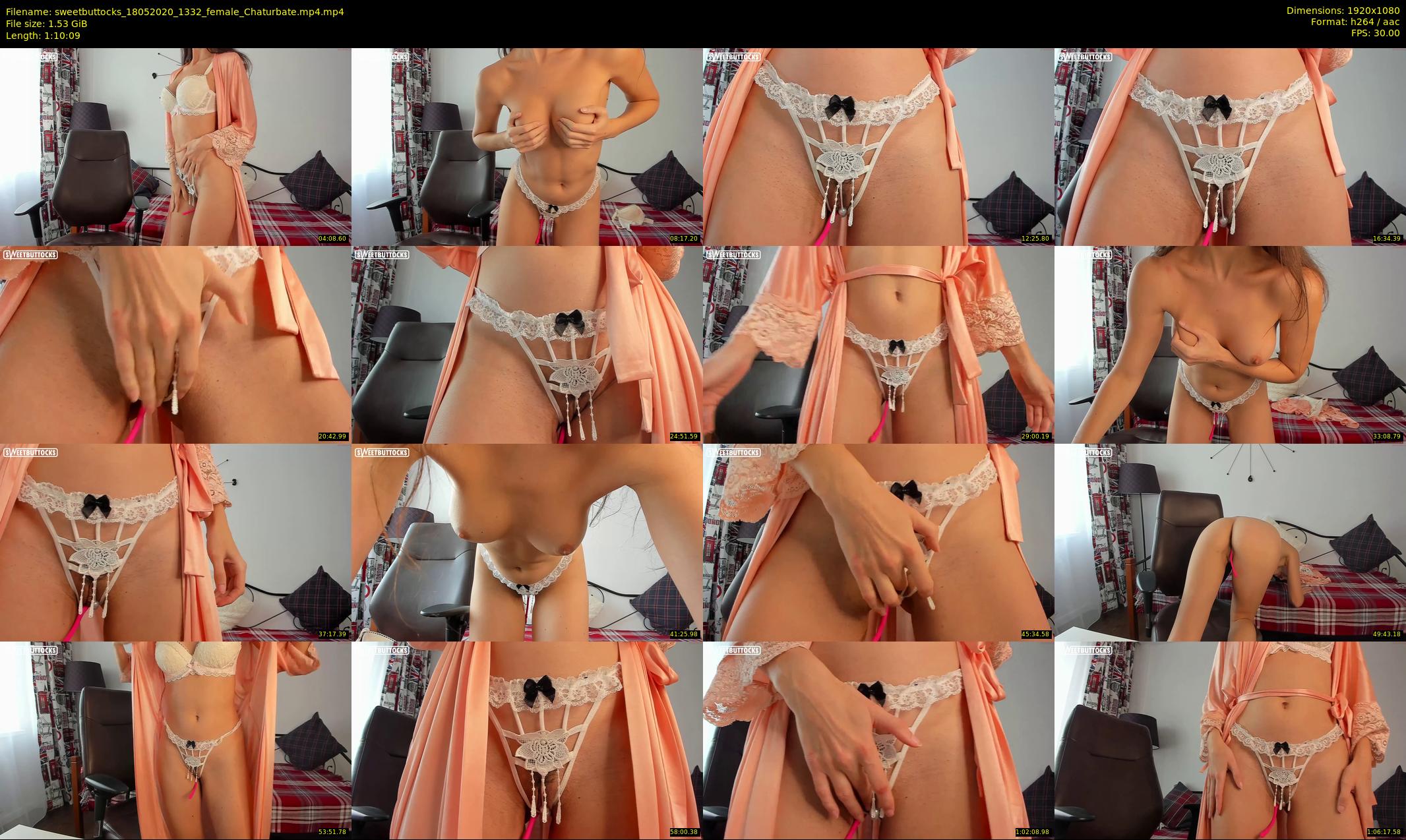 sweetbuttocks — 71 minute Chaturbate female cam show recording, 1080p, May 18, 2020