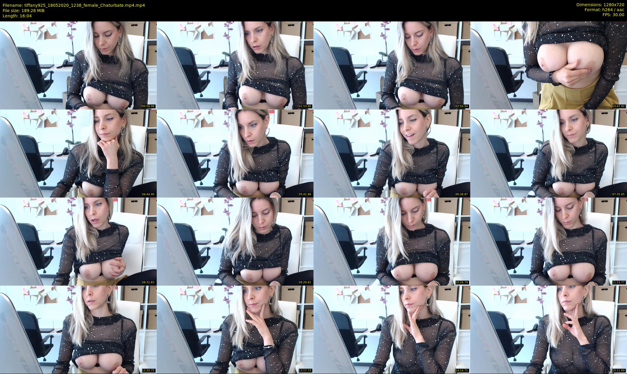 tiffany925 — 17 minute Chaturbate female cam show recording, 720p, May 18, 2020