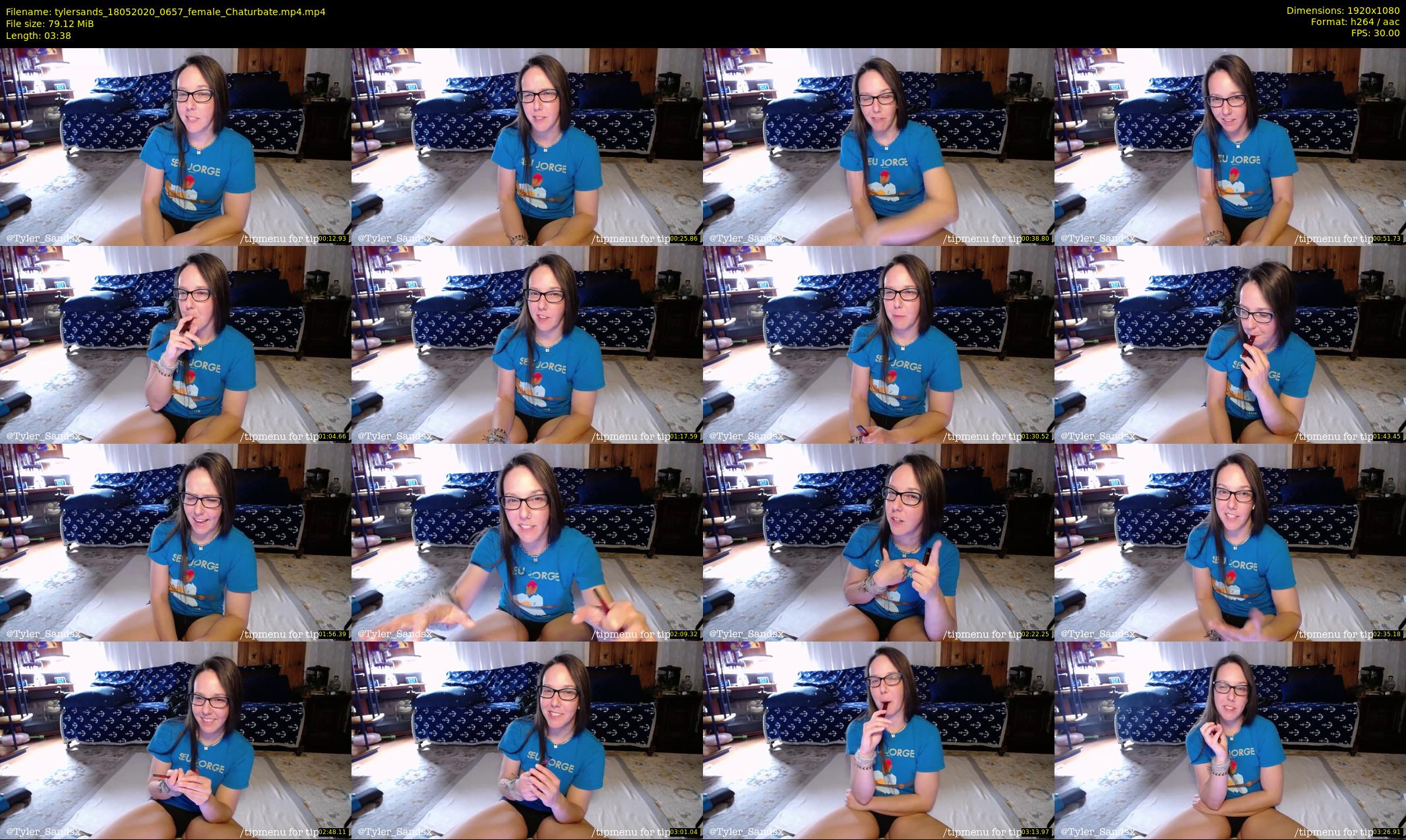 tylersands — 4 minute Chaturbate female cam show recording, 1080p, May 18, 2020