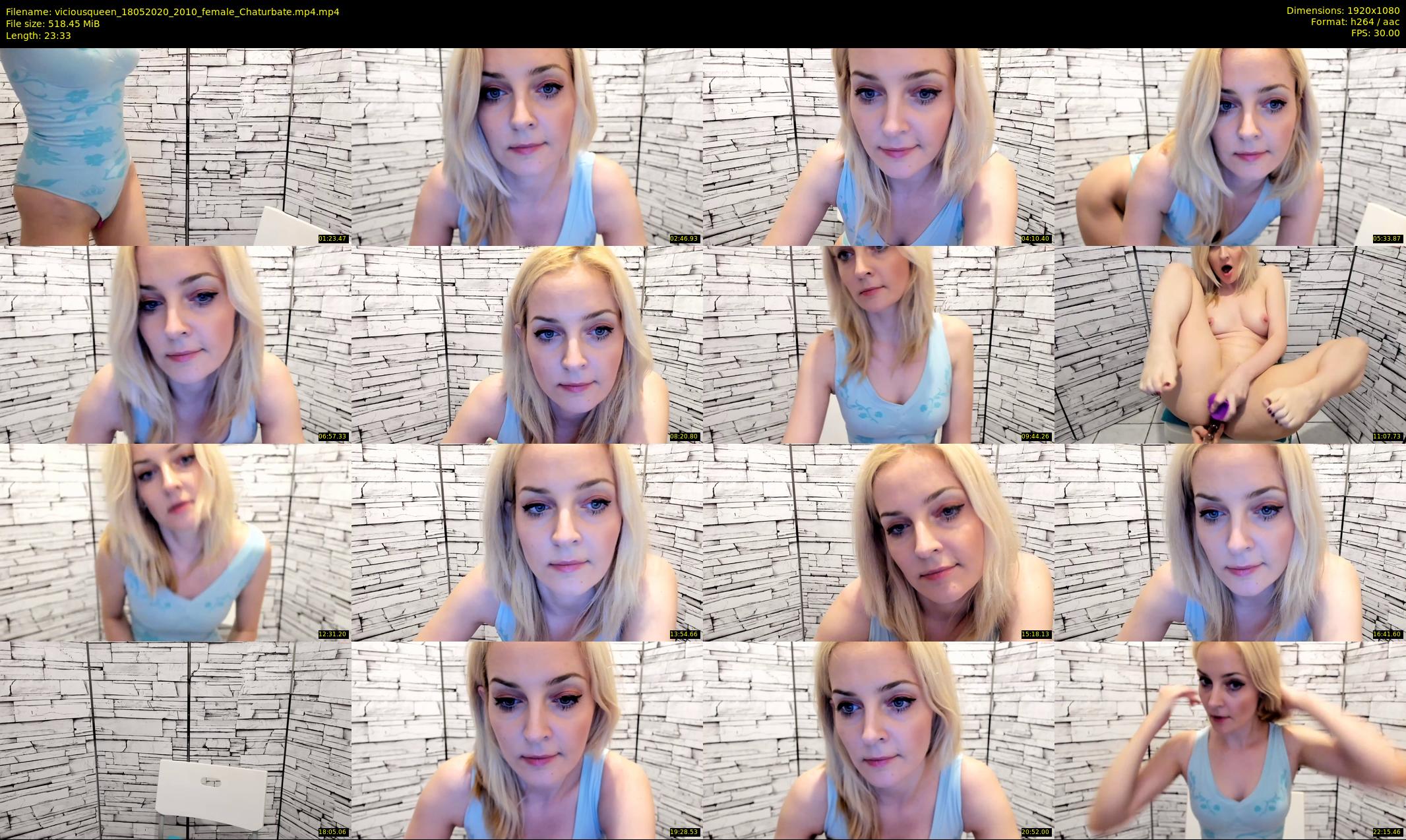 viciousqueen — 24 minute Chaturbate female cam show recording, 1080p, May 18, 2020