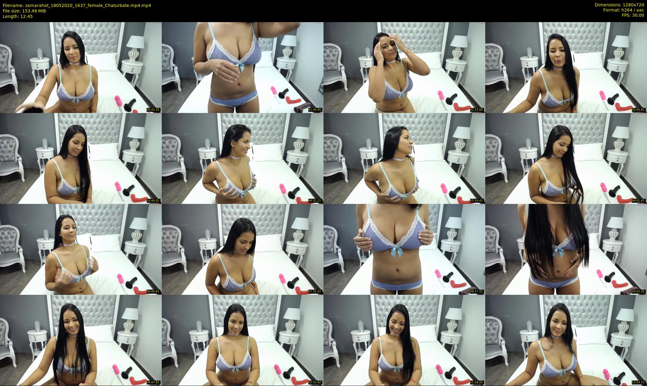 zamarahot — 13 minute Chaturbate female cam show recording, 720p, May 18, 2020