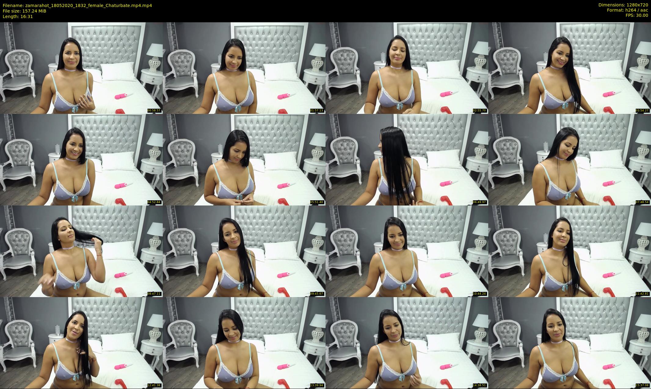 zamarahot — 17 minute Chaturbate female cam show recording, 720p, May 18, 2020