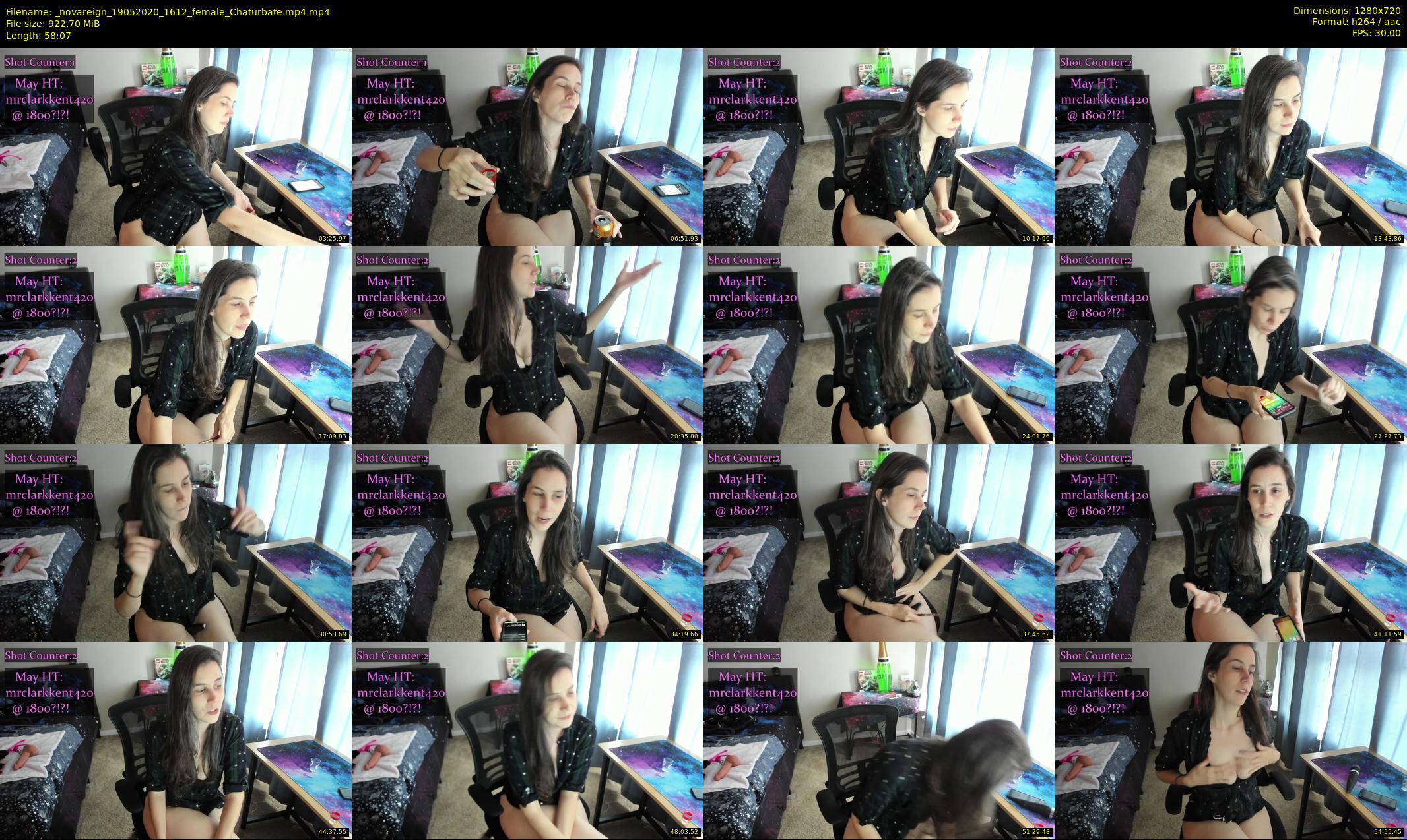 _novareign — 59 minute Chaturbate female cam show recording, 720p, May 19, 2020