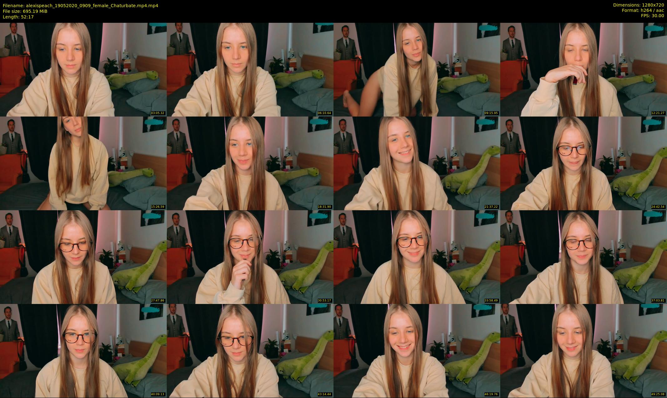 alexispeach — 53 minute Chaturbate female cam show recording, 720p, May 19, 2020
