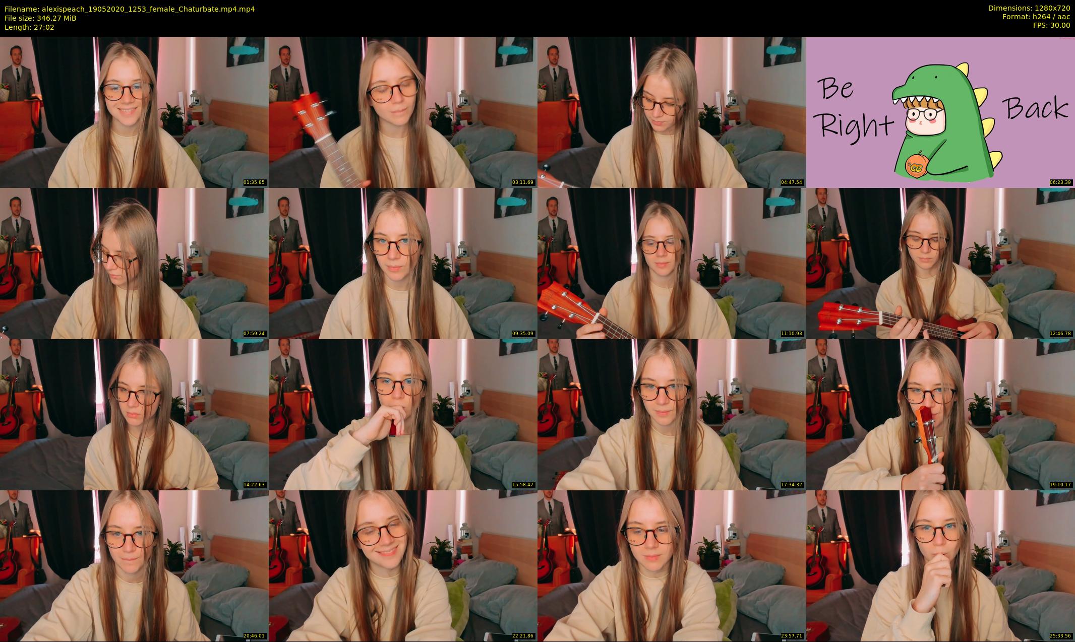 alexispeach — 28 minute Chaturbate female cam show recording, 720p, May 19, 2020