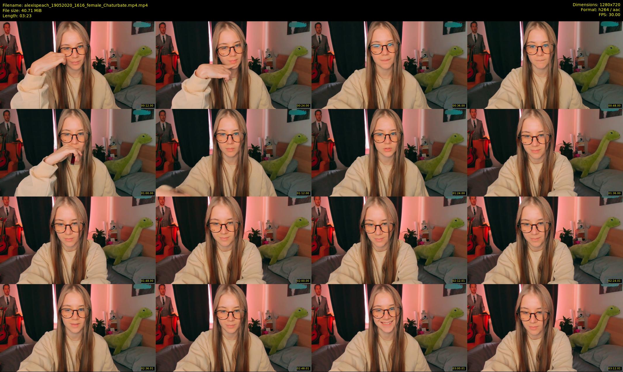 alexispeach — 4 minute Chaturbate female cam show recording, 720p, May 19, 2020
