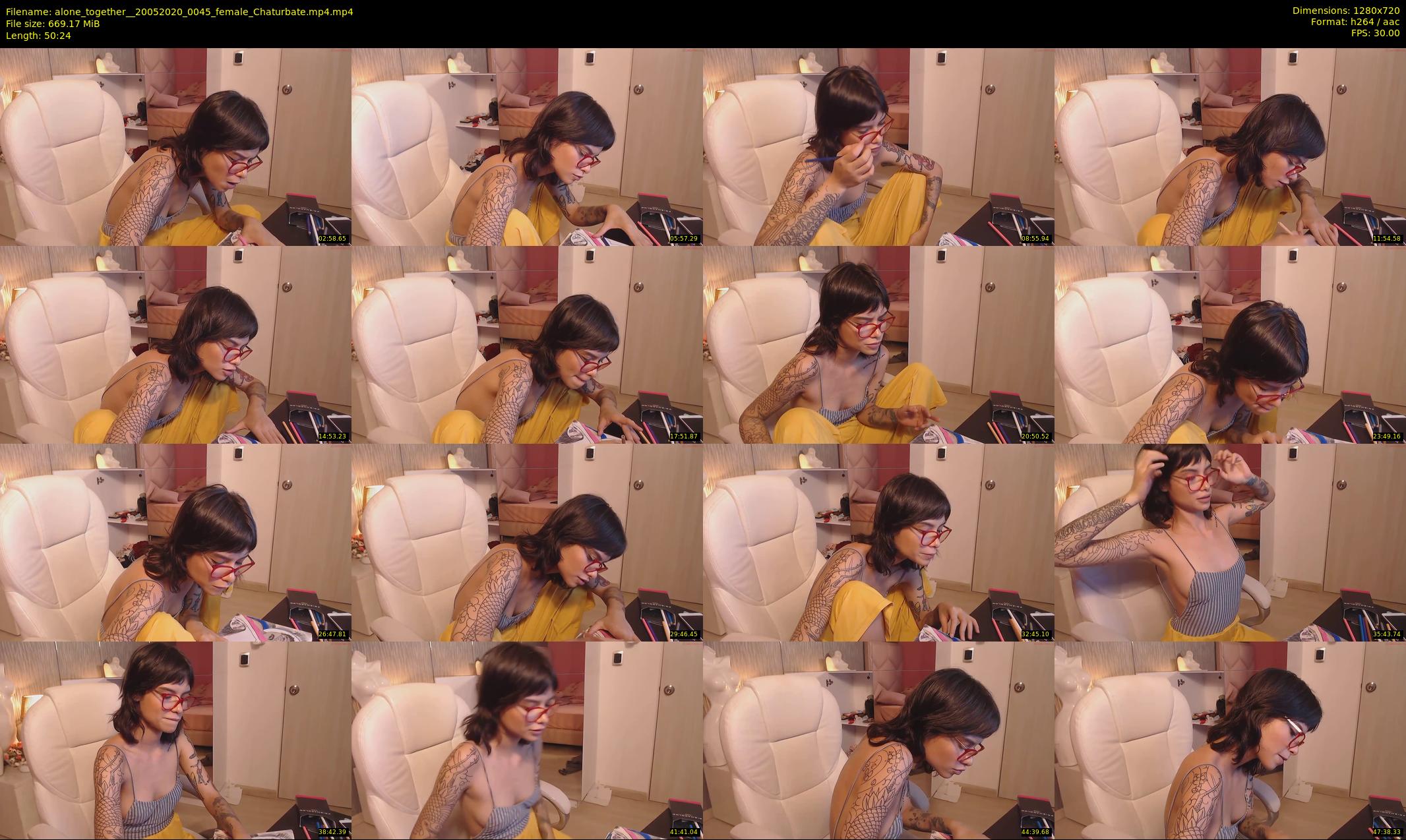 alone_together_ — 51 minute Chaturbate female cam show recording, 720p, May 20, 2020