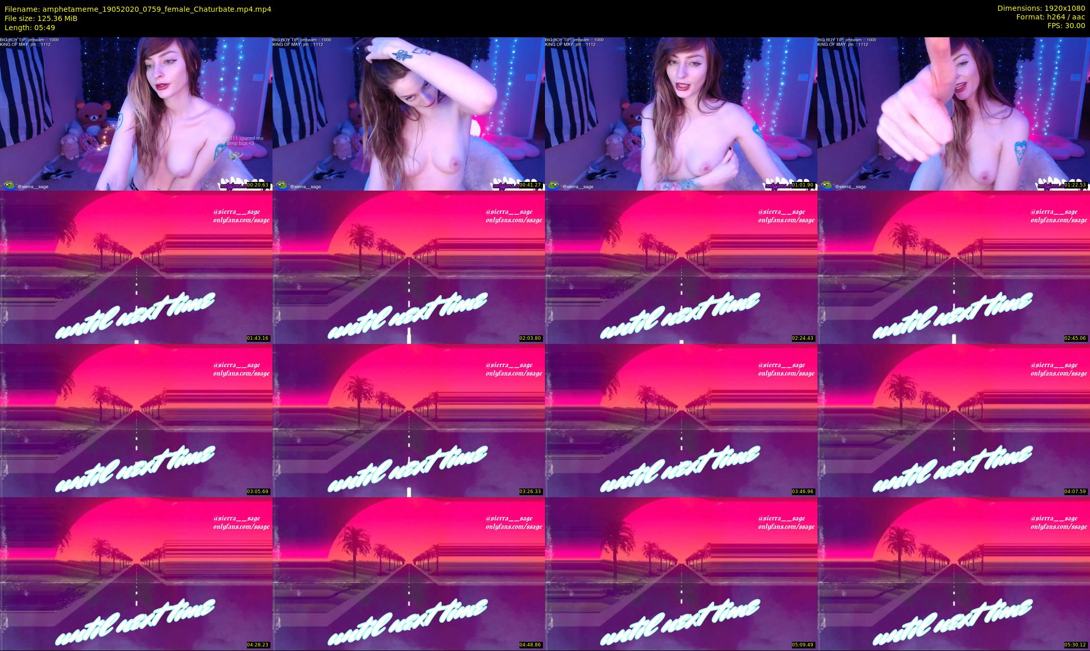 amphetameme — 6 minute Chaturbate female cam show recording, 1080p, May 19, 2020