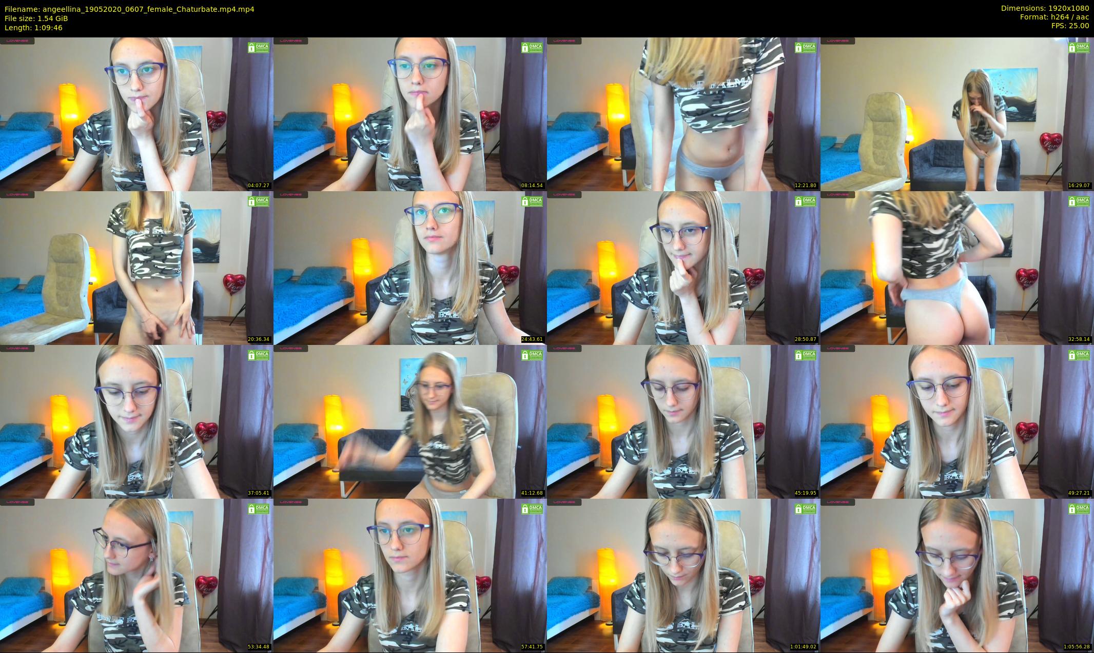 angeellina — 70 minute Chaturbate female cam show recording, 1080p, May 19, 2020