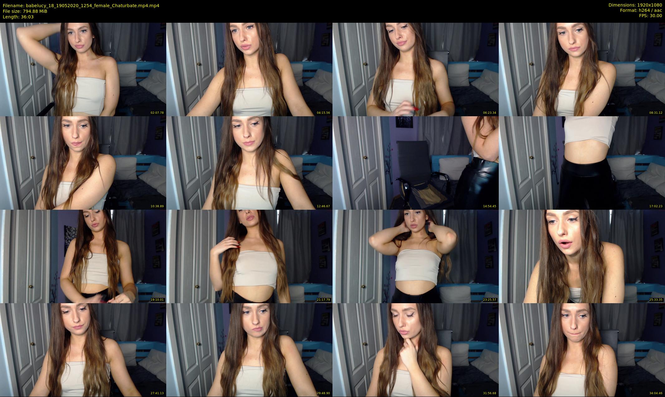 babelucy_18 — 37 minute Chaturbate female cam show recording, 1080p, May 19, 2020